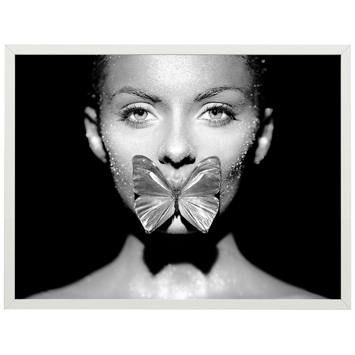 Lippen, M0284 Poster Frau, Schmetterling