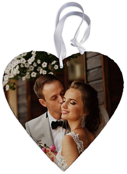 Sublimation Photo Slate (Hanging Heart)