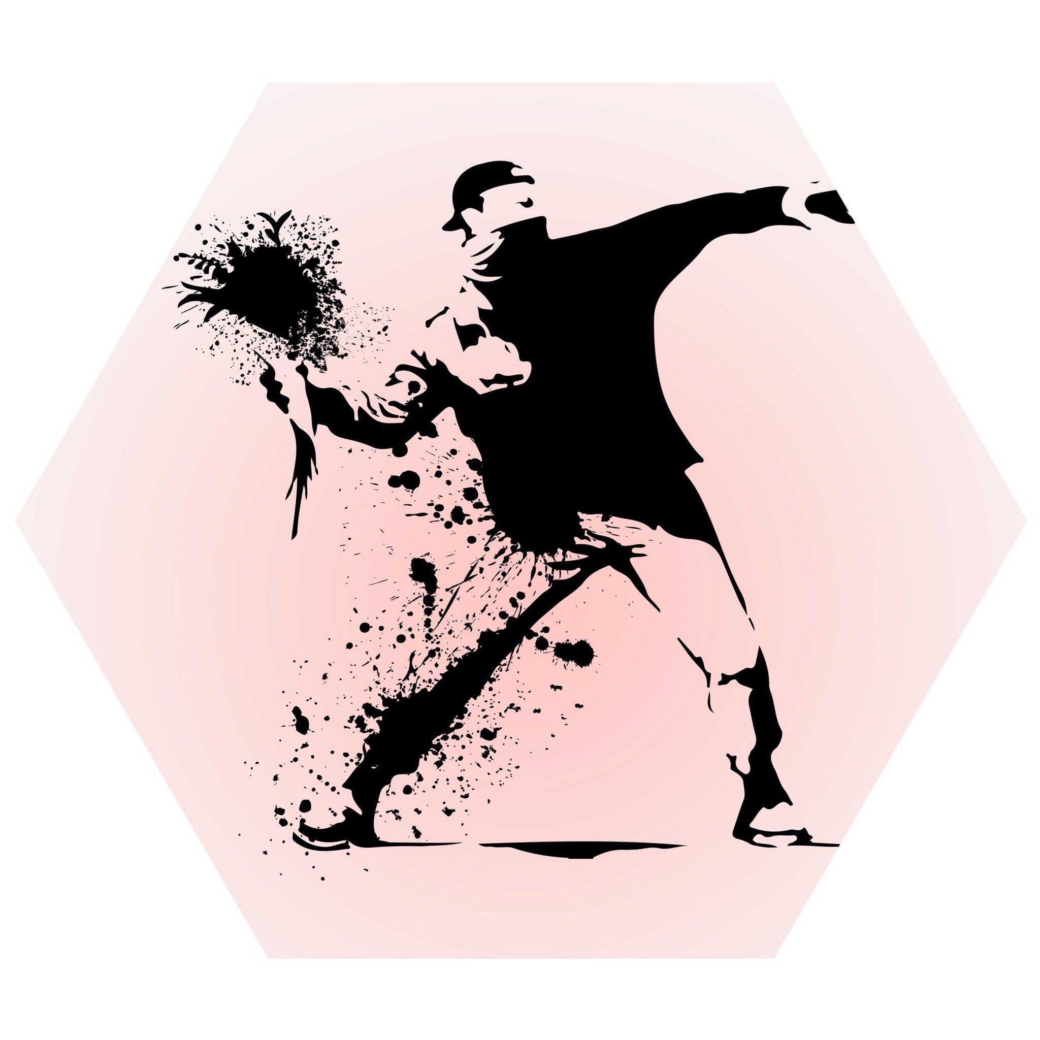 Hexagon-Fototapete Banksy Street Art M0068 - Bild 11