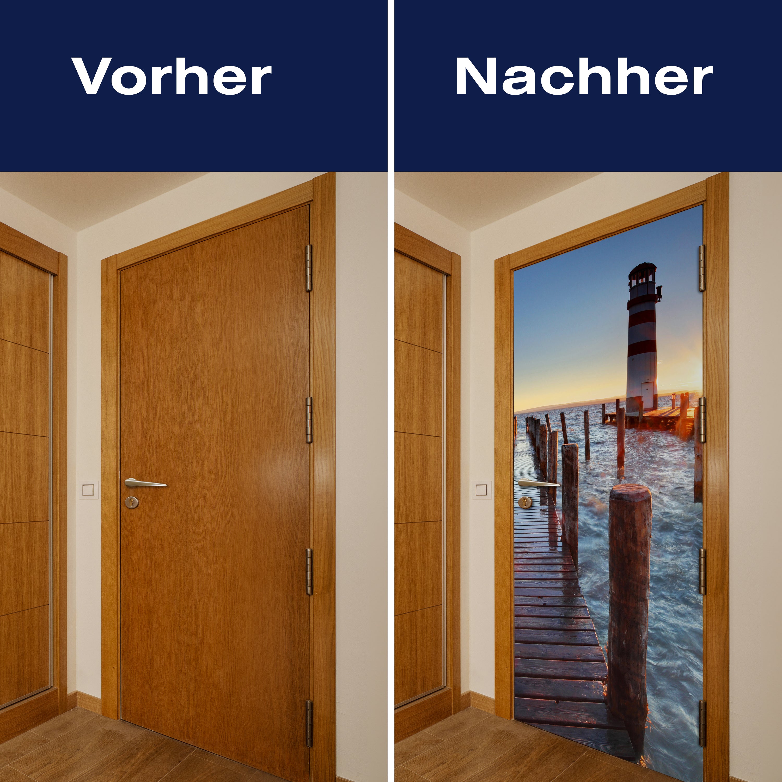 Türtapete Leuchtturm mit Pier M0238 - Bild 10