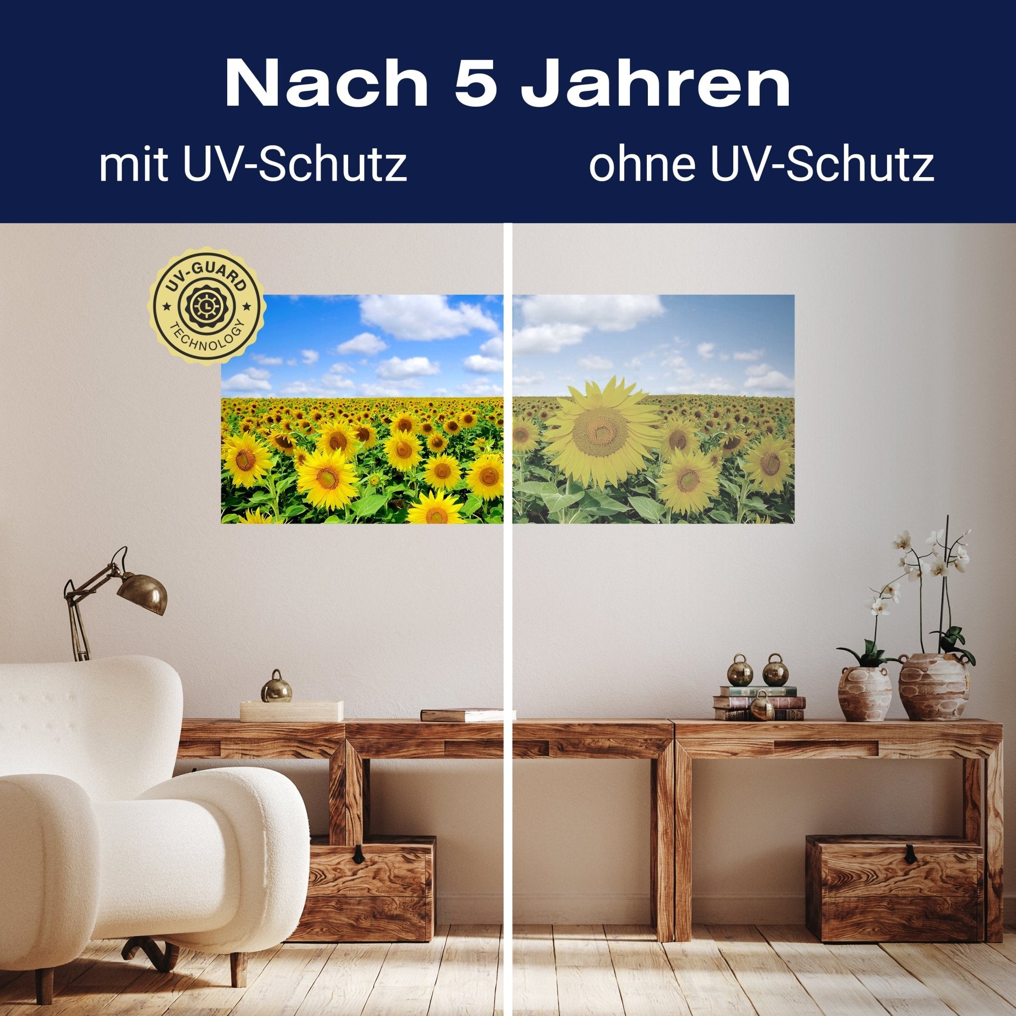 Leinwandbild Sonnenblumenfeld M0348 kaufen - Bild 9