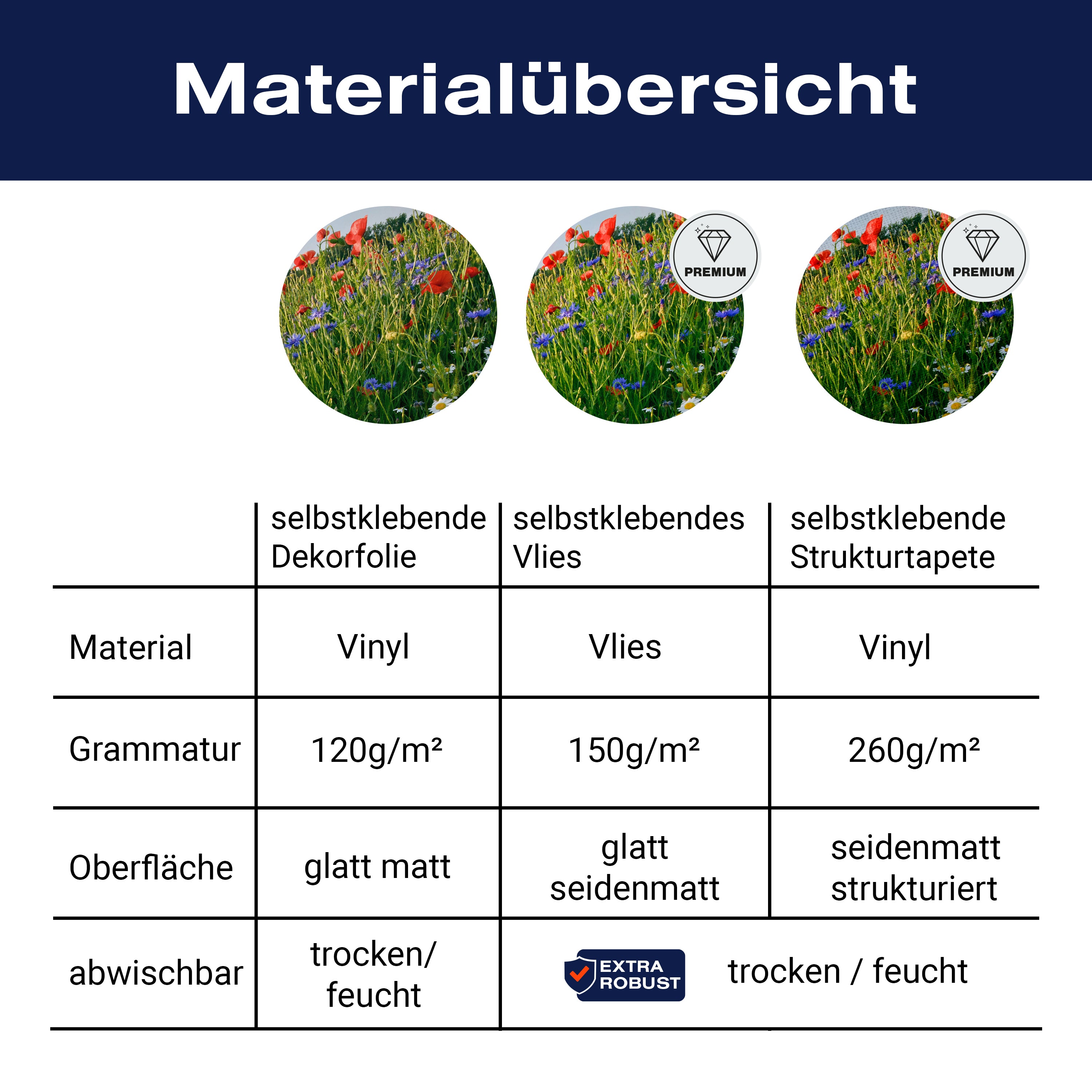 Türtapete Blumenwiese M0493 - Bild 9