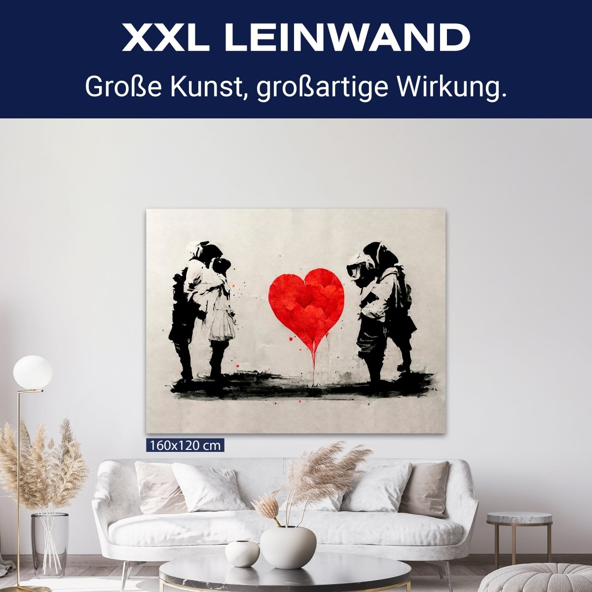 Leinwandbild Kunst, Herz, Querformat M0605 kaufen - Bild 9