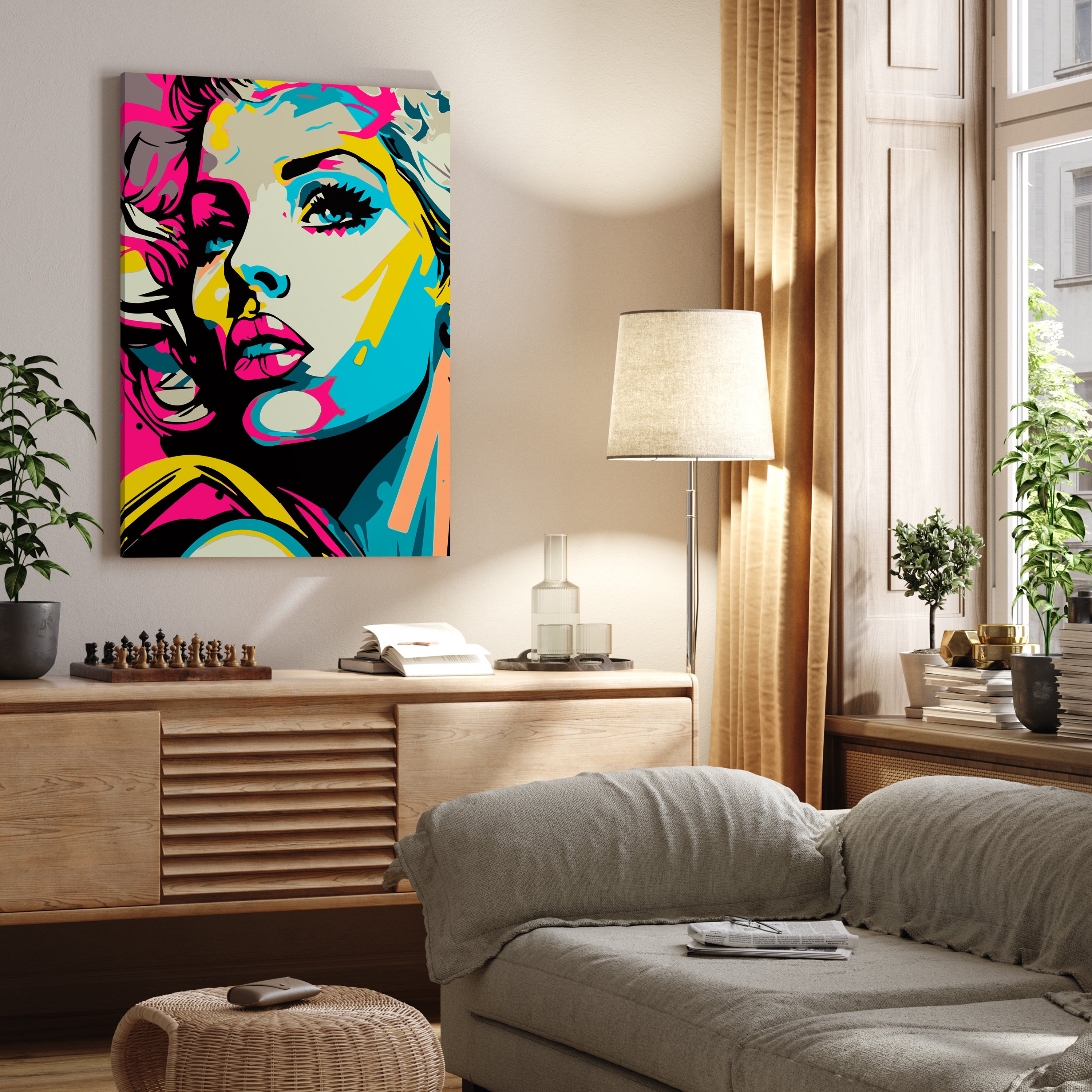 Buy canvas picture Pop Art, Woman, Portrait format M0625