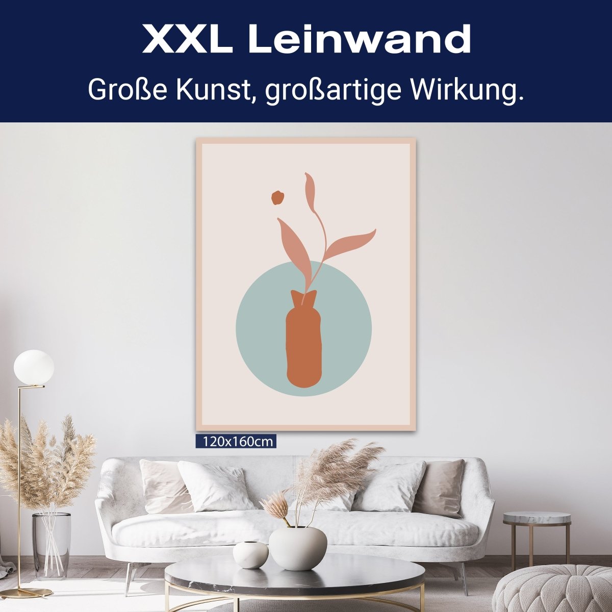 Leinwandbild Minimalismus, Vase, Hochformat M0657 kaufen - Bild 9