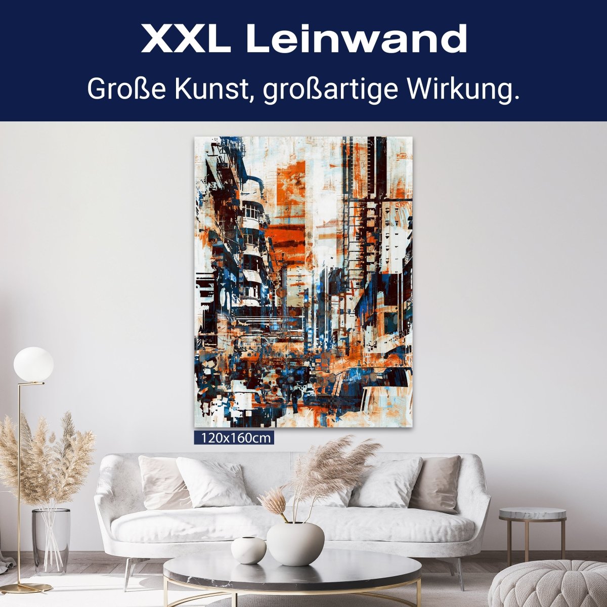 Leinwandbild Malerei, Stadt, Hochformat M0661 kaufen - Bild 9