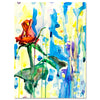 Canvas picture painting, flowers, portrait format M0685