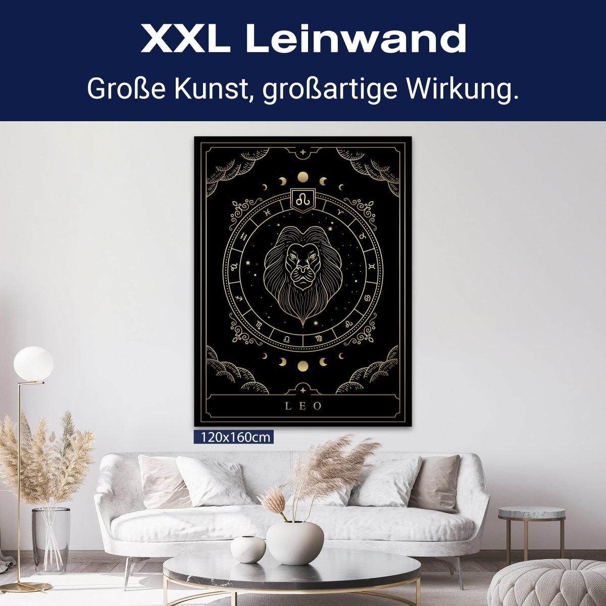 Leinwandbild Sternzeichen, Löwe, Hochformat M0706 kaufen - Bild 9