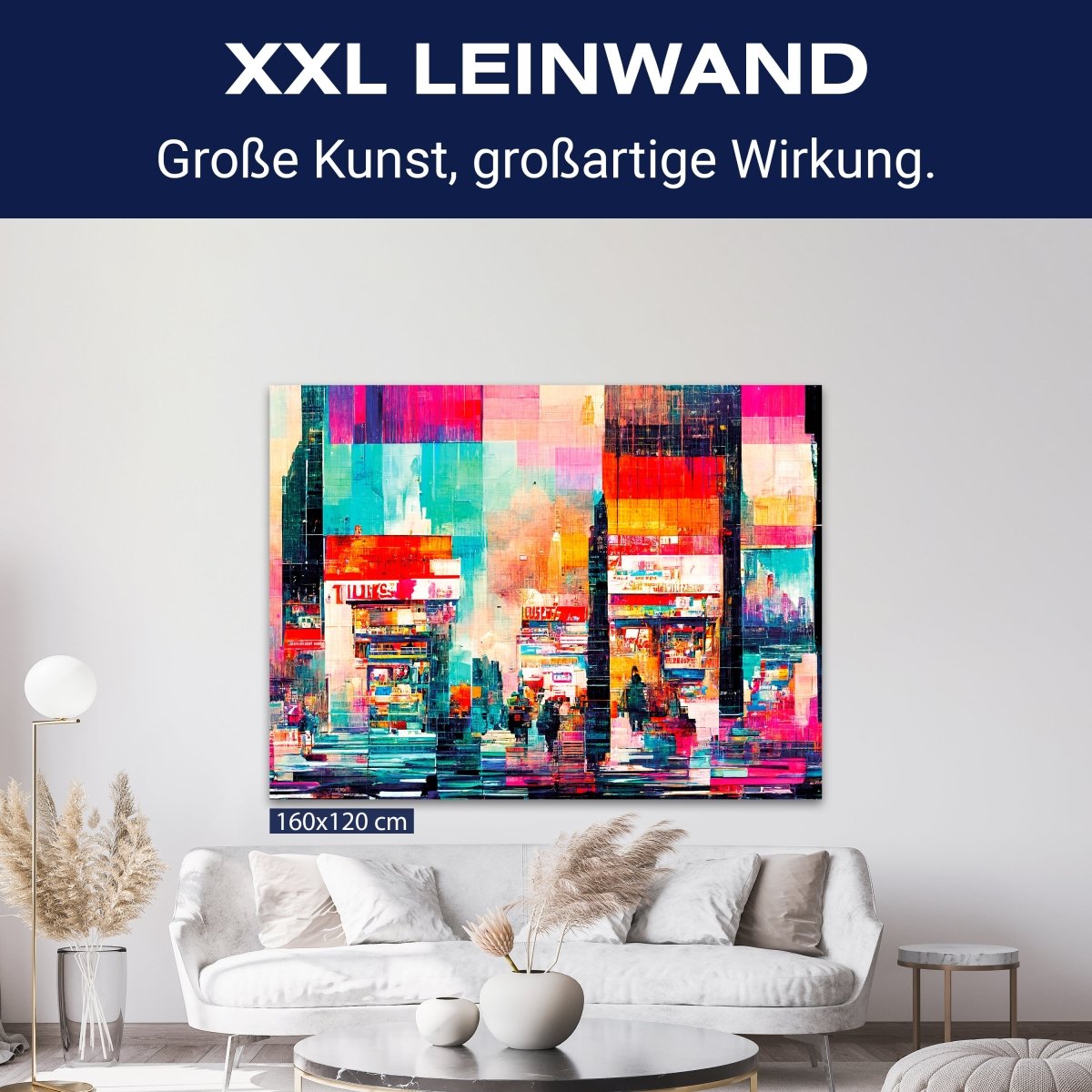 Leinwandbild Kunst und Gemälde, Gebäude Abtrakt, Querformat M0762 kaufen - Bild 9