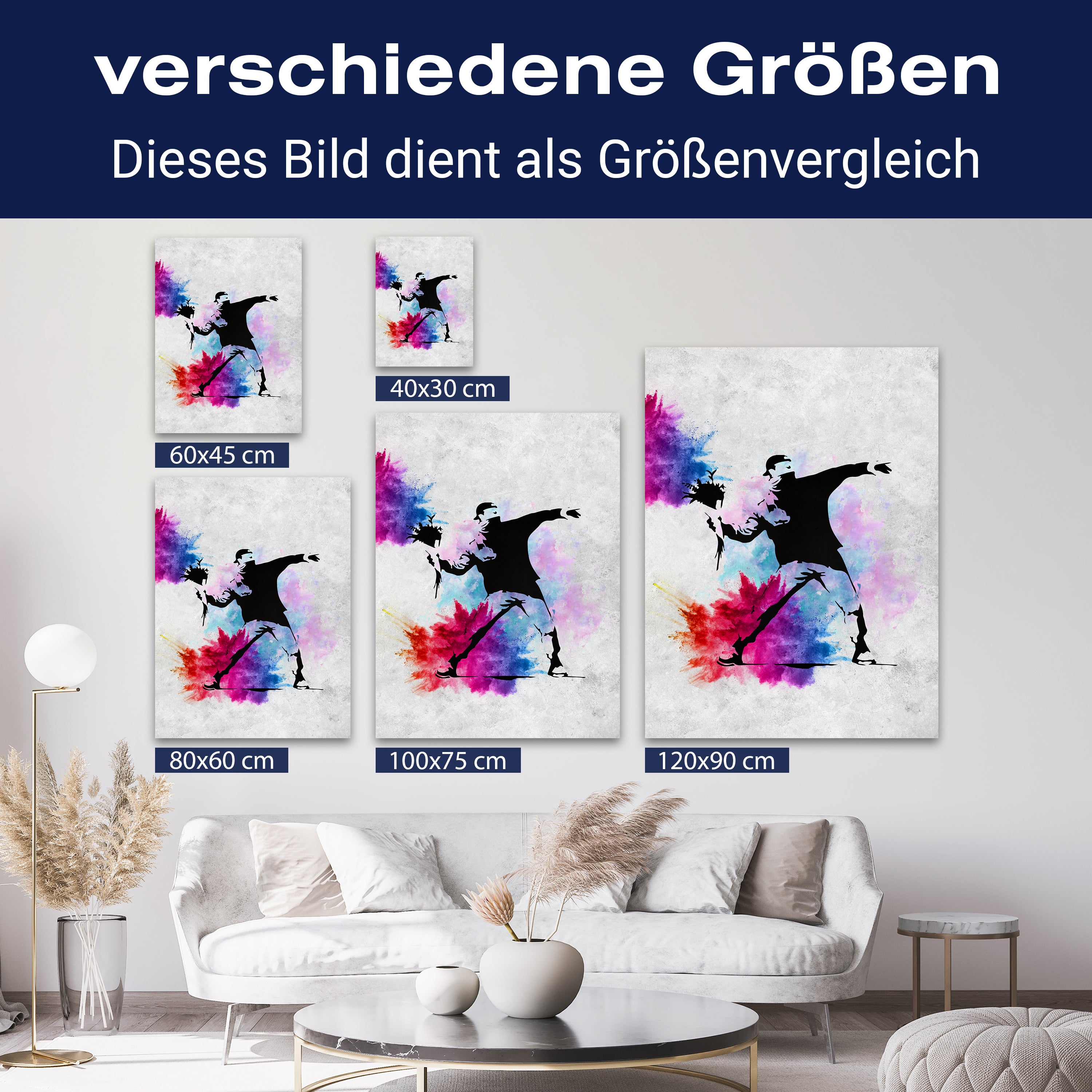 Leinwandbild Banksy Street Art M0833 kaufen - Bild 8