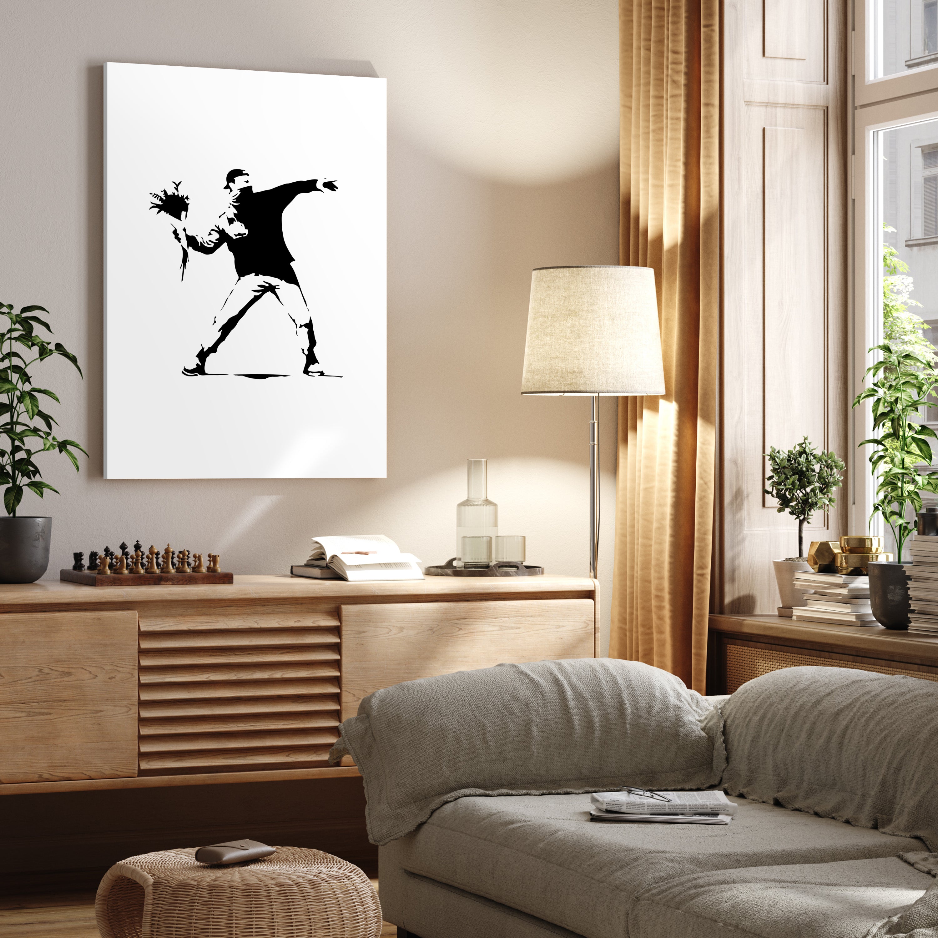 Leinwandbild Banksy Street Art M0837 kaufen - Bild 2