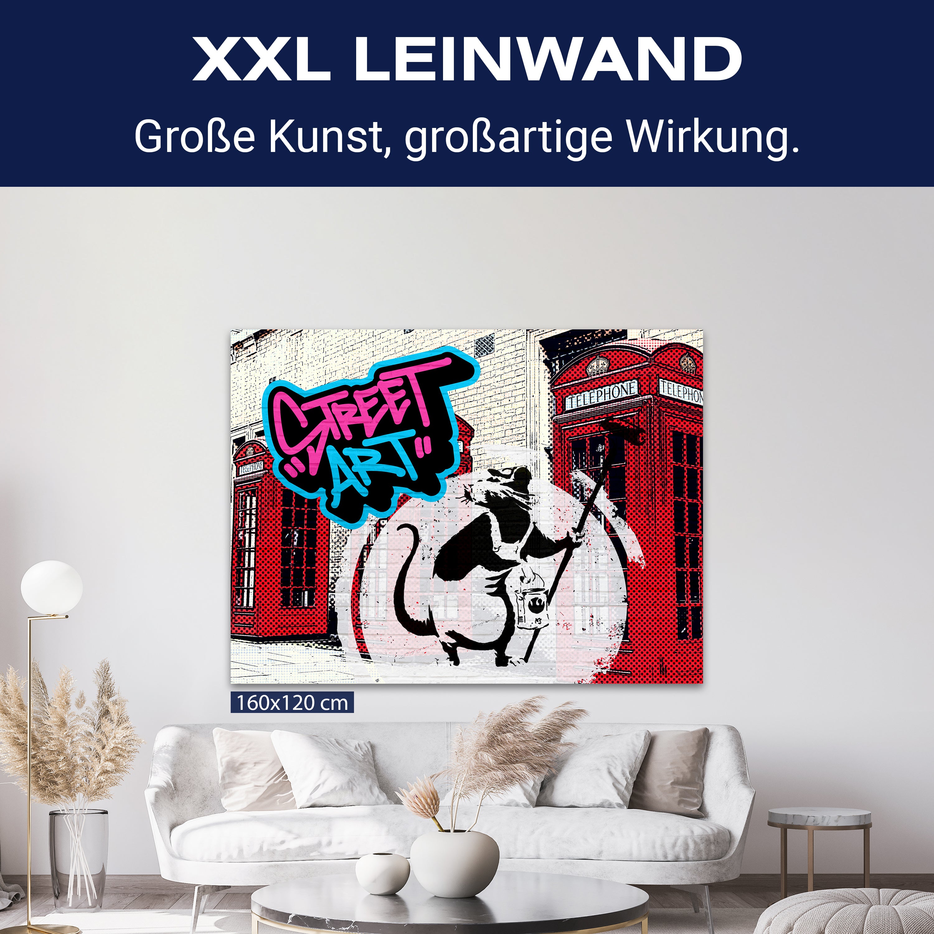 Leinwandbild Banksy Street Art M0846 kaufen - Bild 9