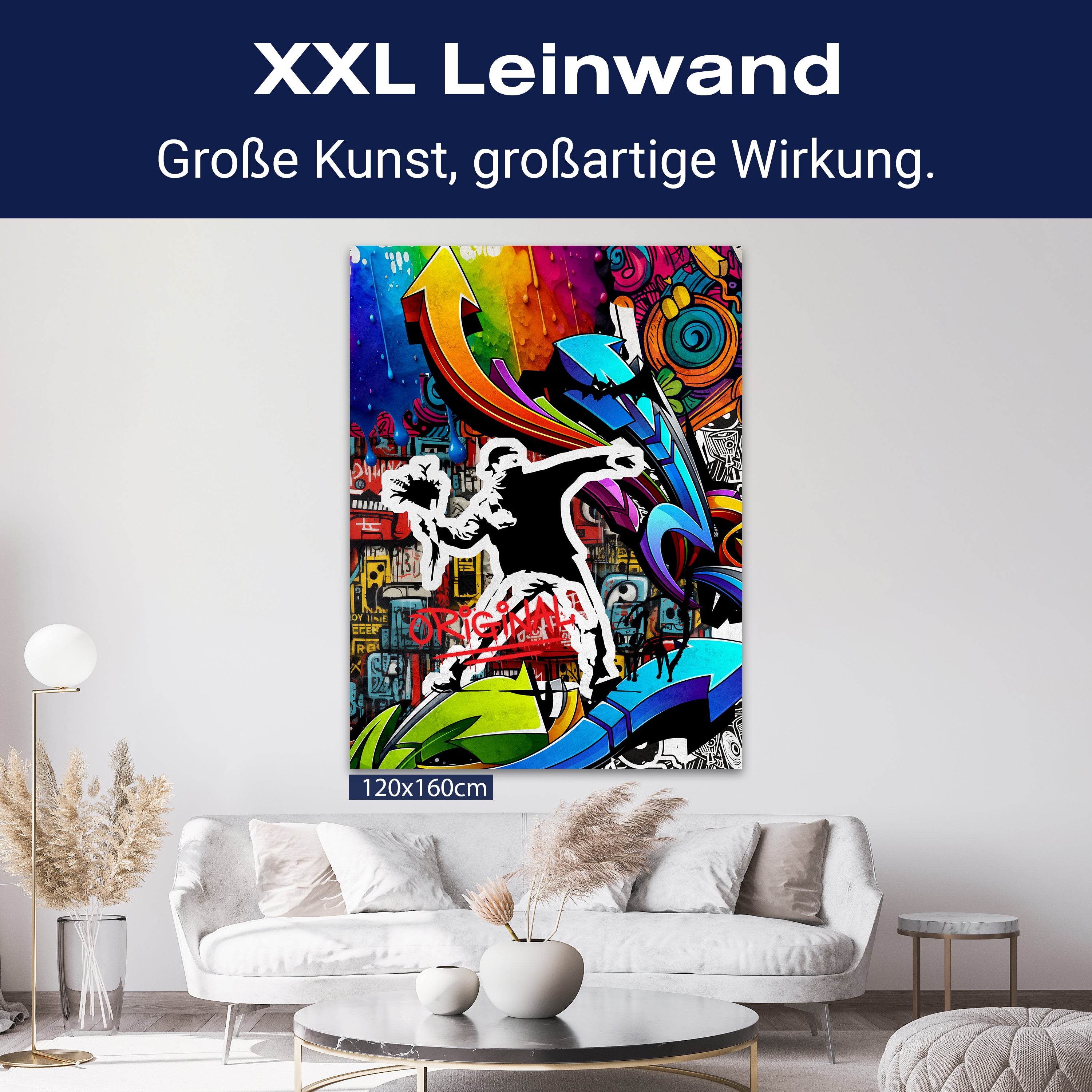 Leinwandbild Banksy Street Art M0847 kaufen - Bild 9