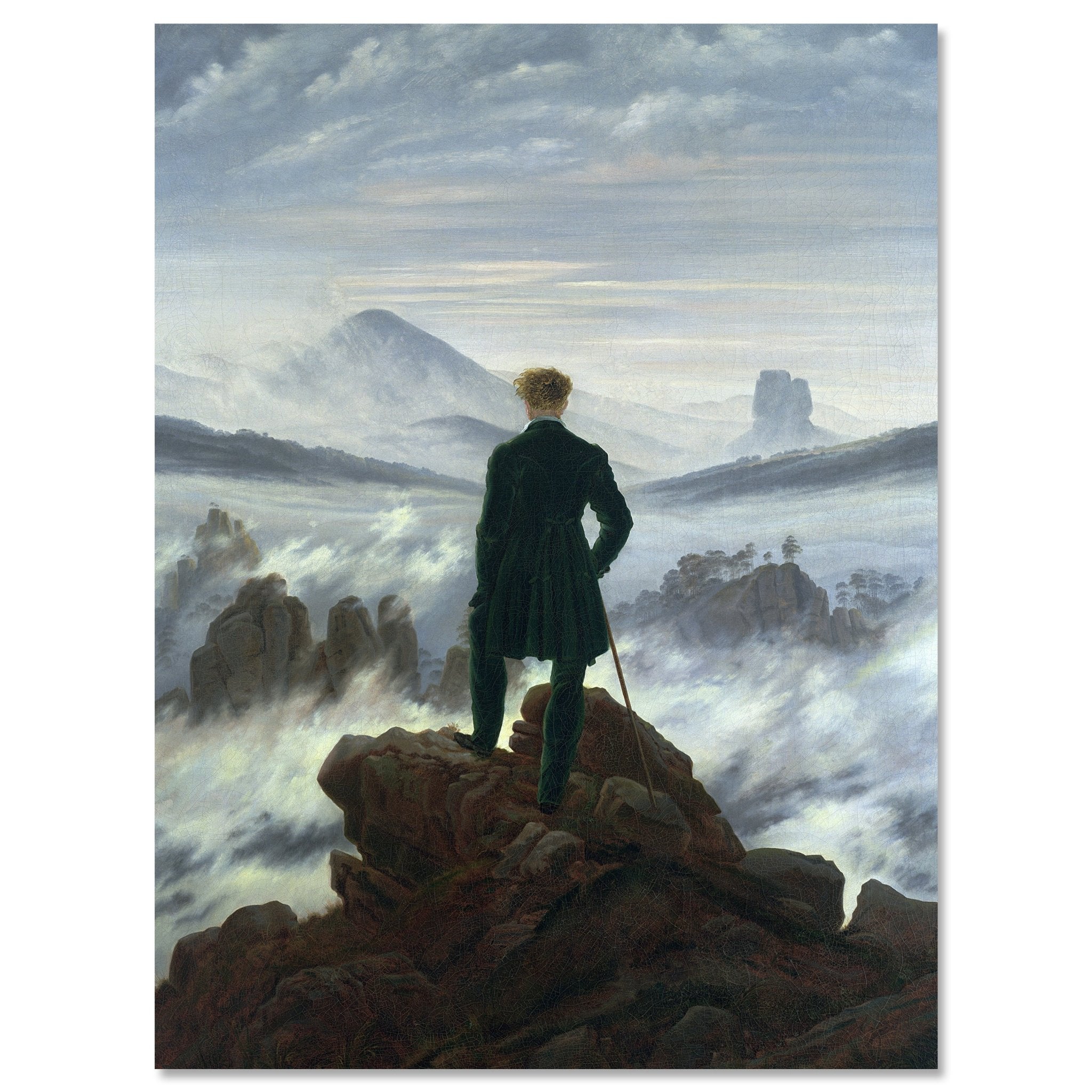 Leinwandbild Der Wanderer Caspar David Friedrich M0851 kaufen - Bild 1