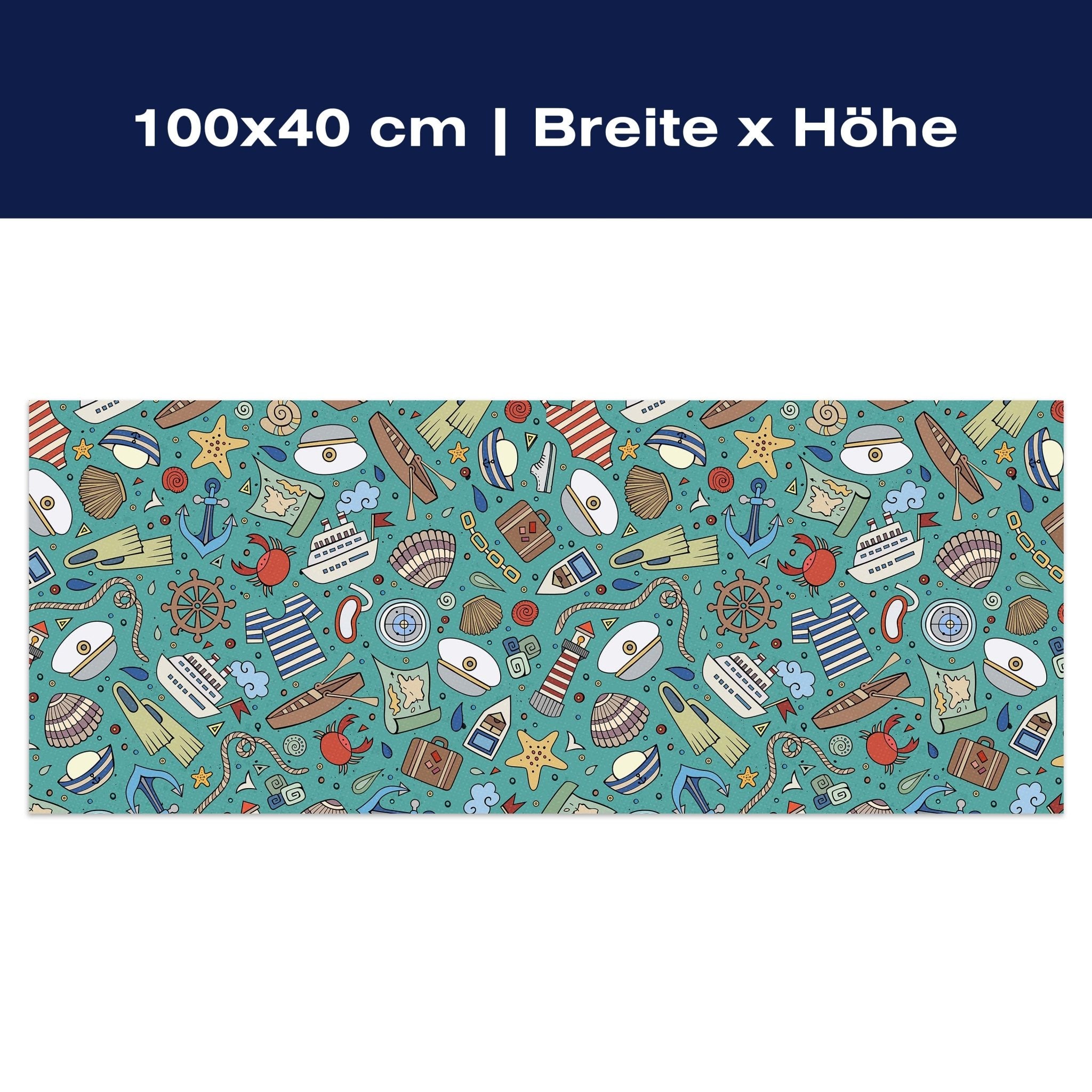 Leinwandbild nettes marine Muster M0863