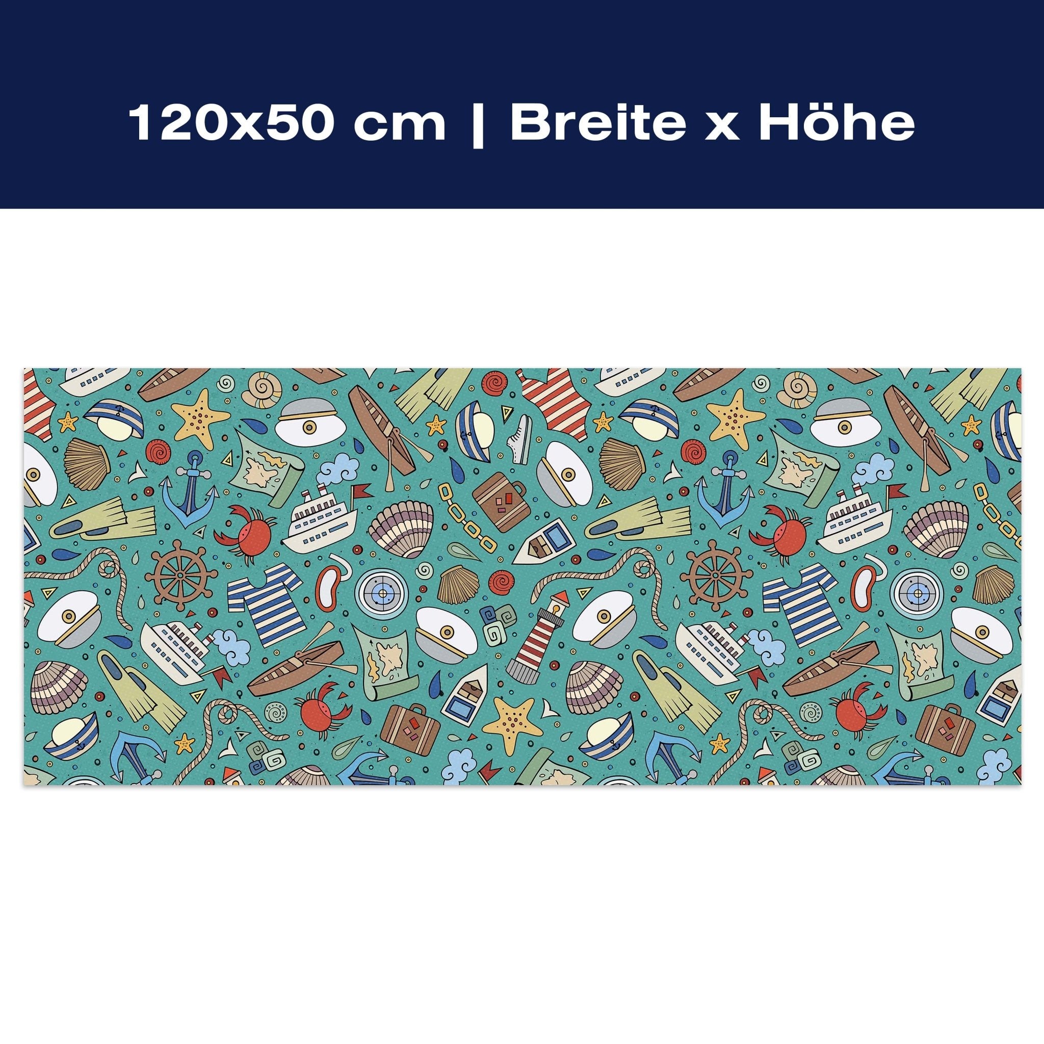 Leinwandbild nettes marine Muster M0863