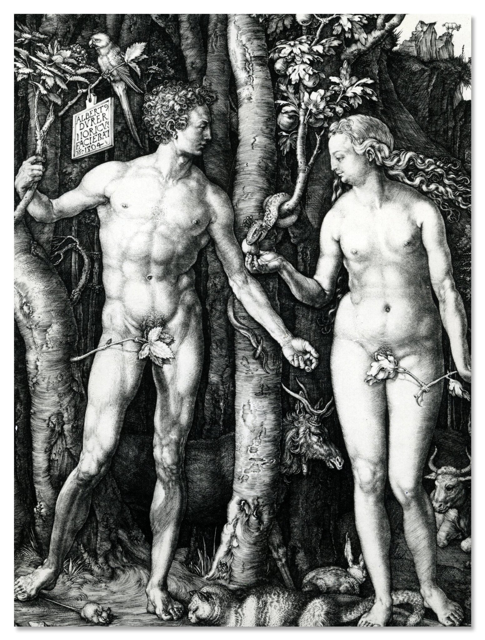 Leinwandbild Adam und Eva, Albrecht Dürer M0863