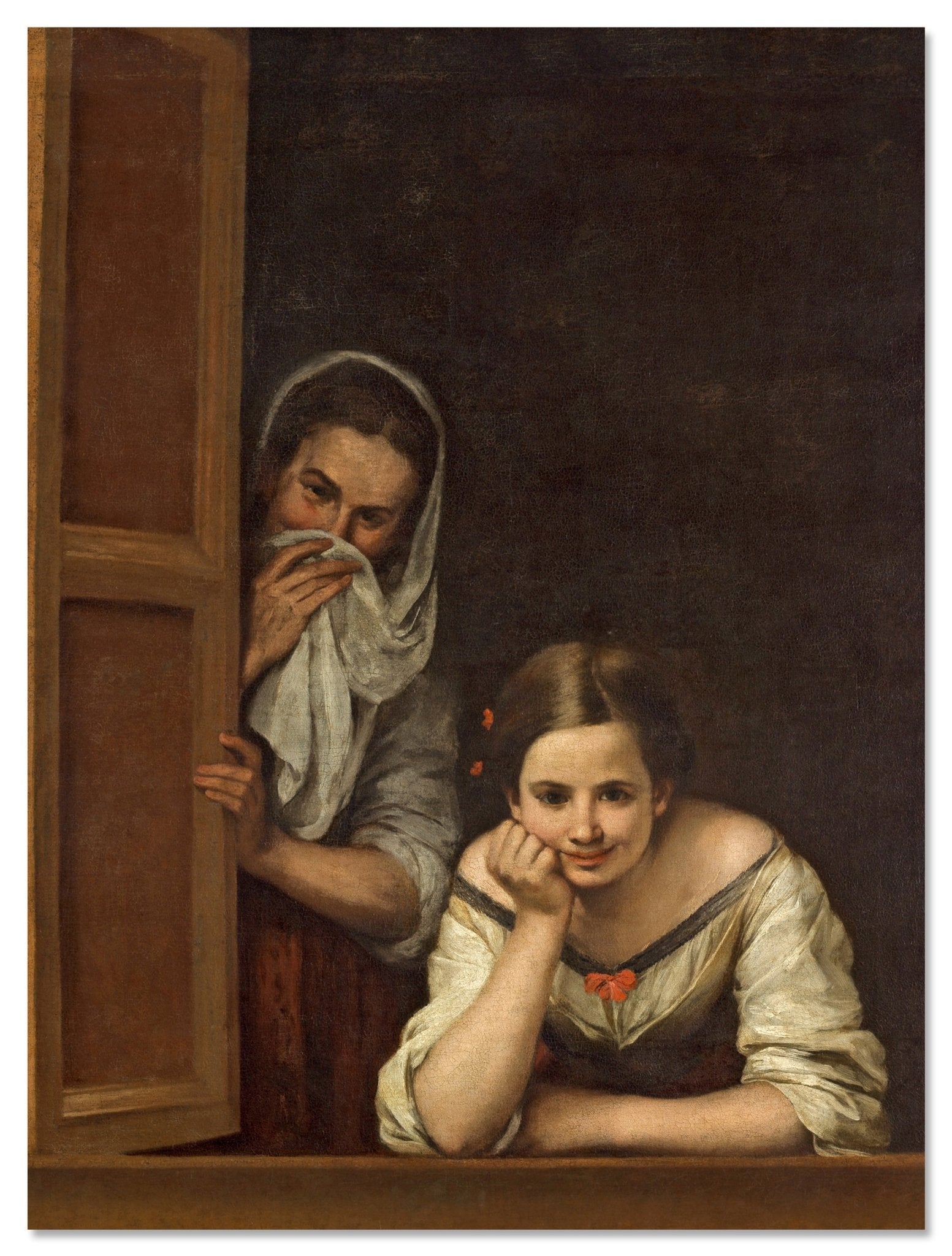 Leinwandbild Frauen aus Galicien am Fenster, Bartolome esteban Murillo M0864