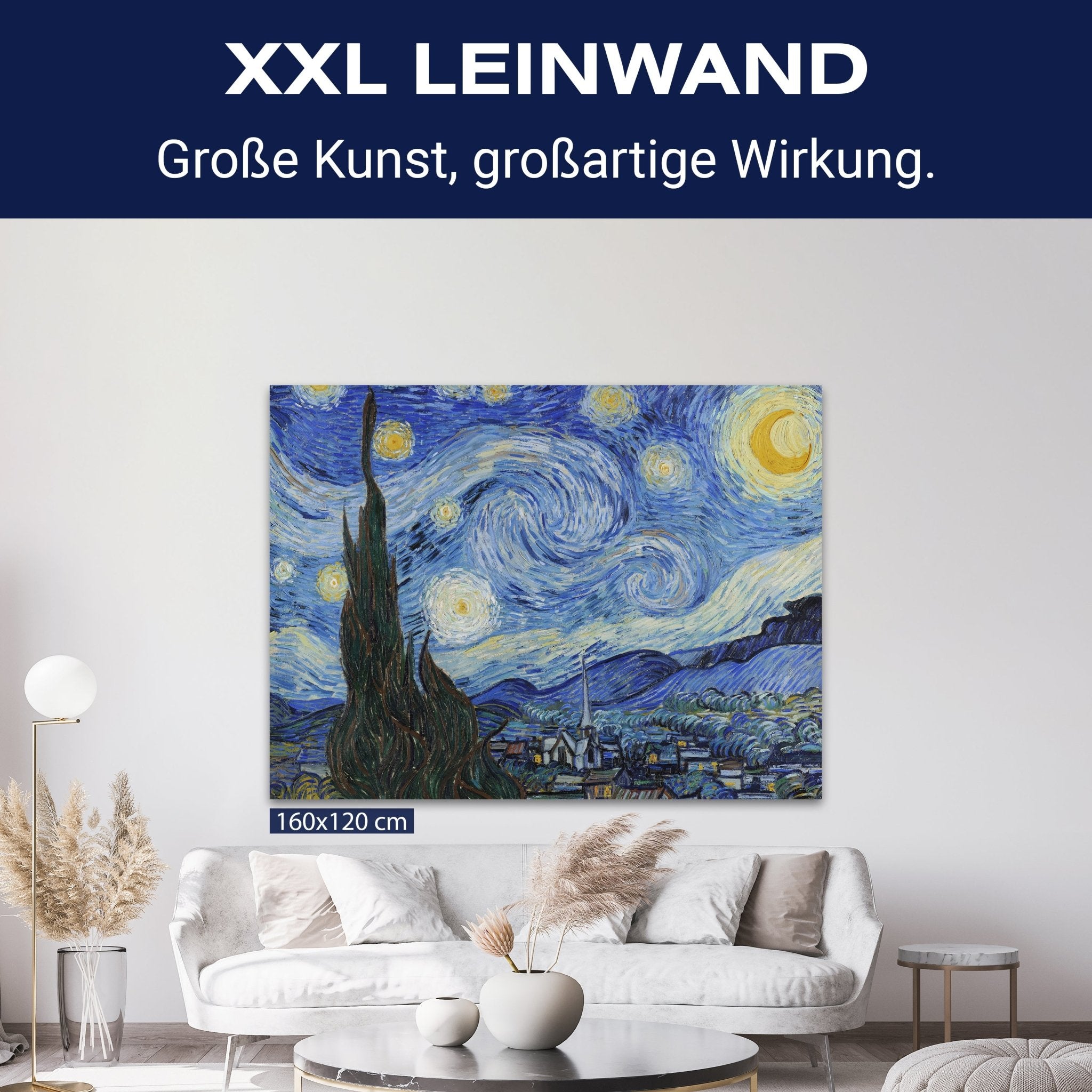 Leinwandbild Sternennacht, Vincent Van Gogh M0866 kaufen - Bild 9