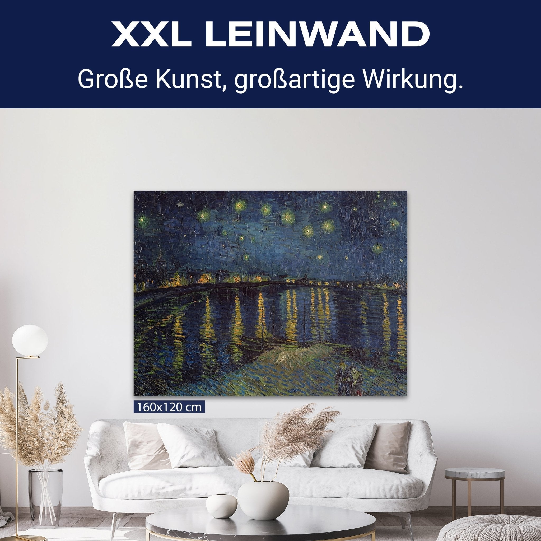 Leinwandbild Sternennacht, Vincent Van Gogh M0876 kaufen - Bild 9