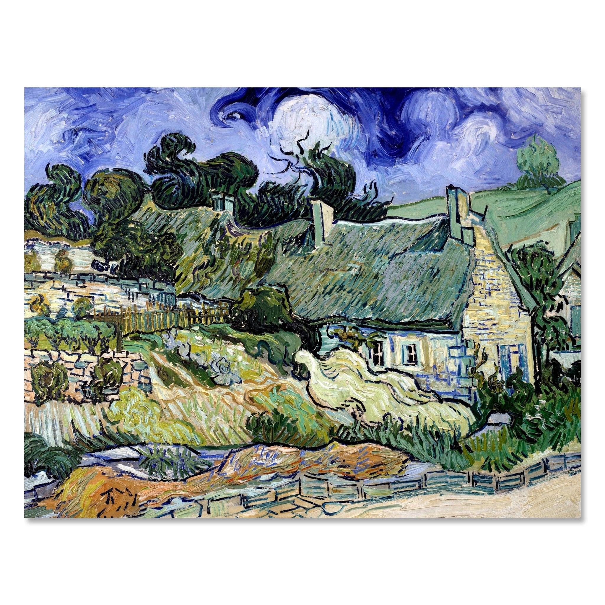 Leinwandbild Chaumes de Cordeville in Auvers-sur-Oise, Vincent van Gogh. M0879 kaufen - Bild 1