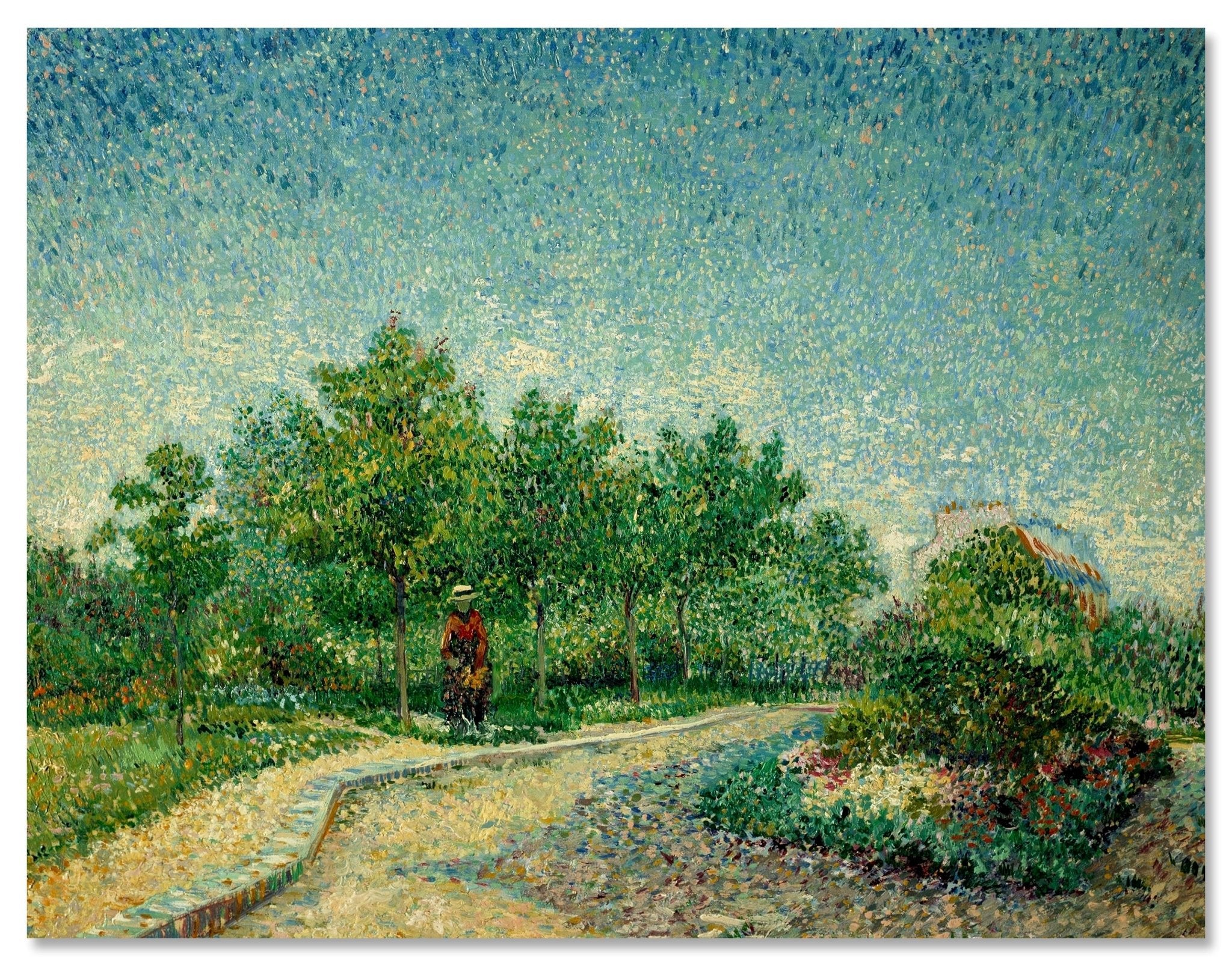 Leinwandbild Eine Ecke des Parc Voyer d'Argenson in Asnieres, Vincent van Gogh M0880