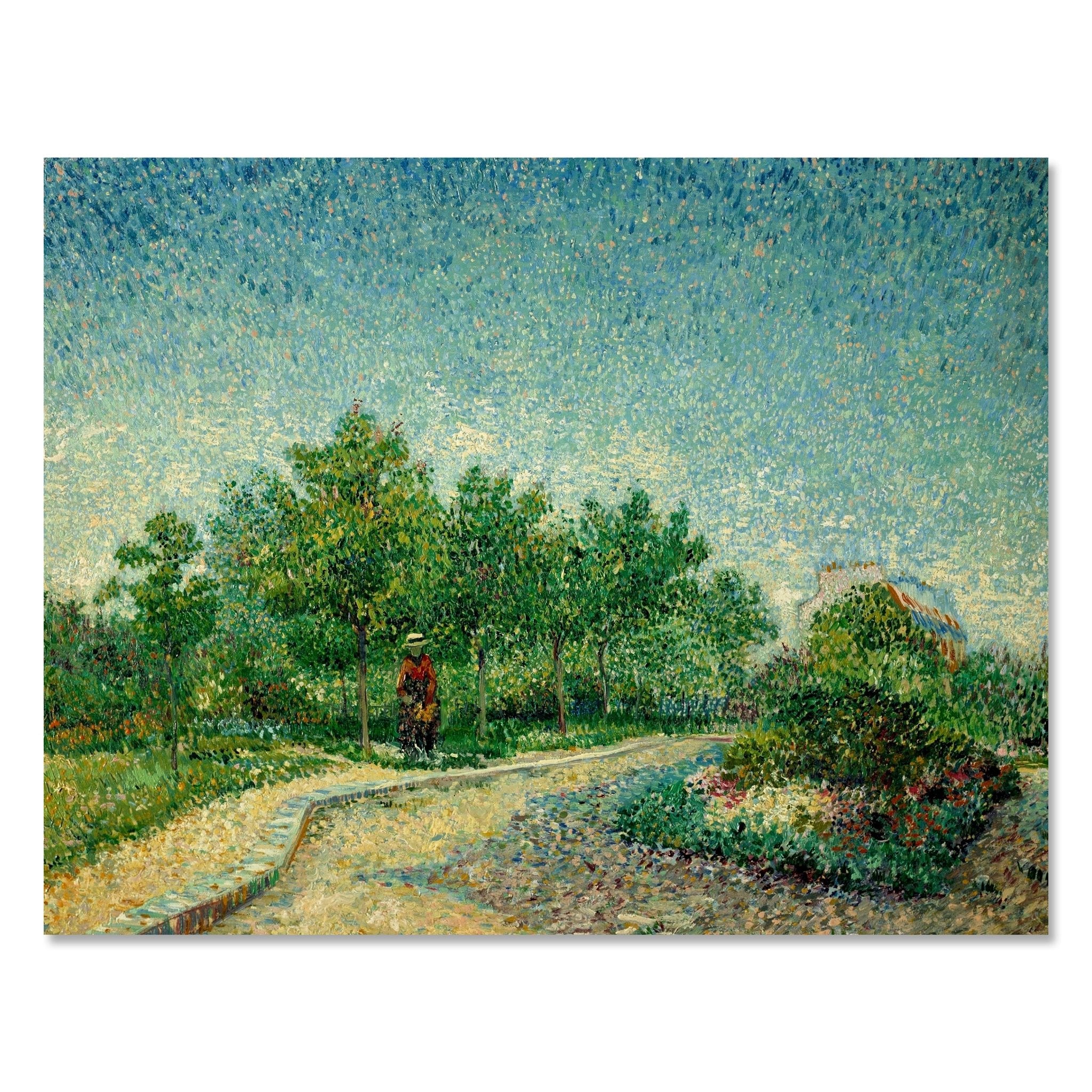 Leinwandbild Eine Ecke des Parc Voyer d'Argenson in Asnieres, Vincent van Gogh M0880 kaufen - Bild 1