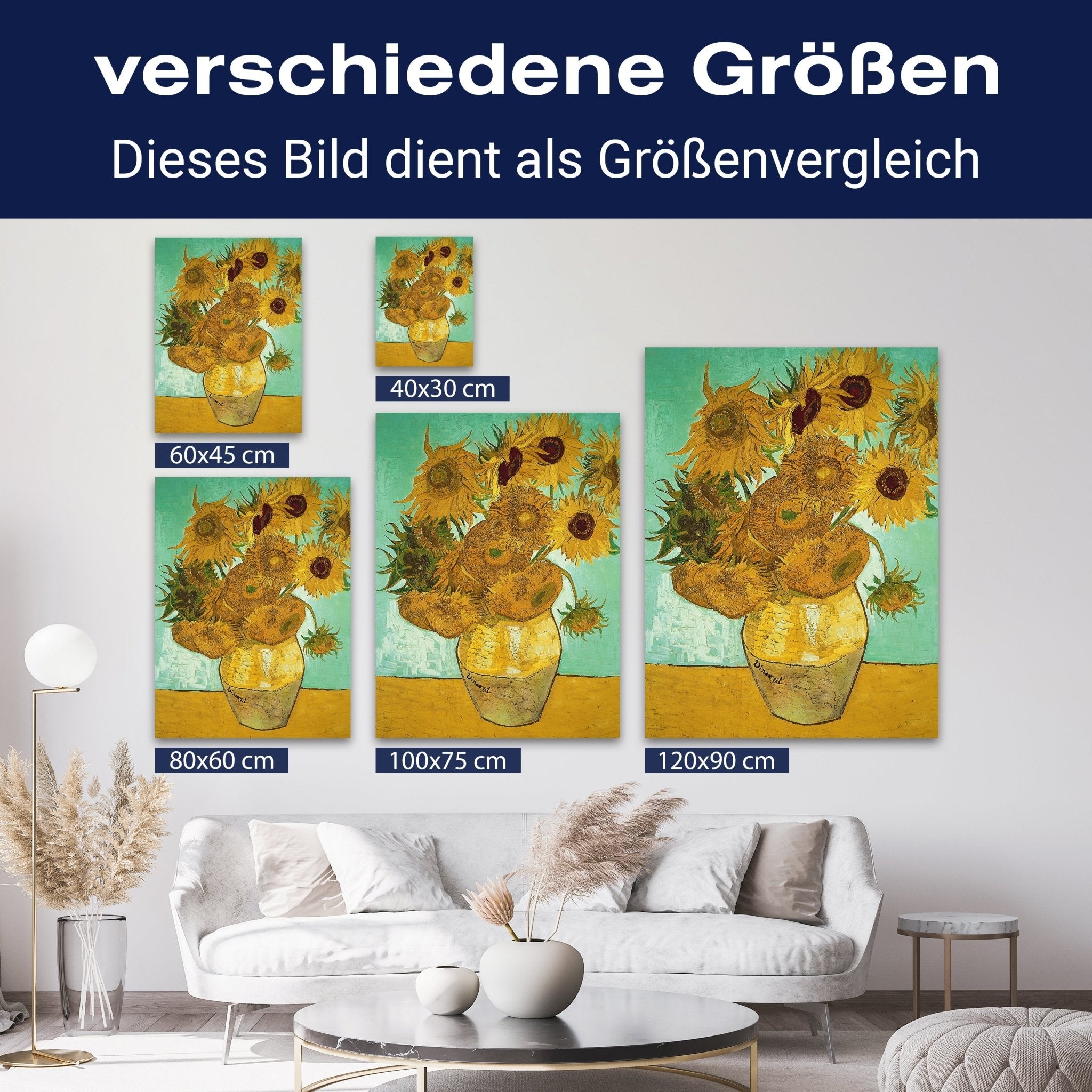 Leinwandbild Sonnenblumen,Van Gogh M0881 kaufen - Bild 8