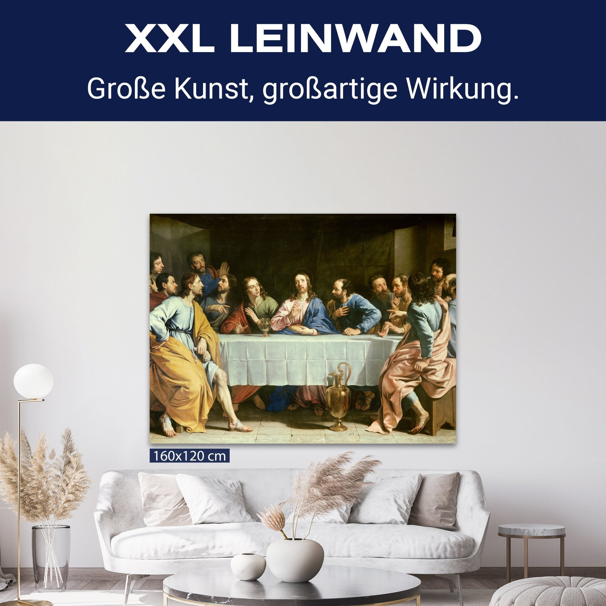 Leinwandbild Das letzte Abendmahl - Philippe de Champaigne M0884 kaufen - Bild 9