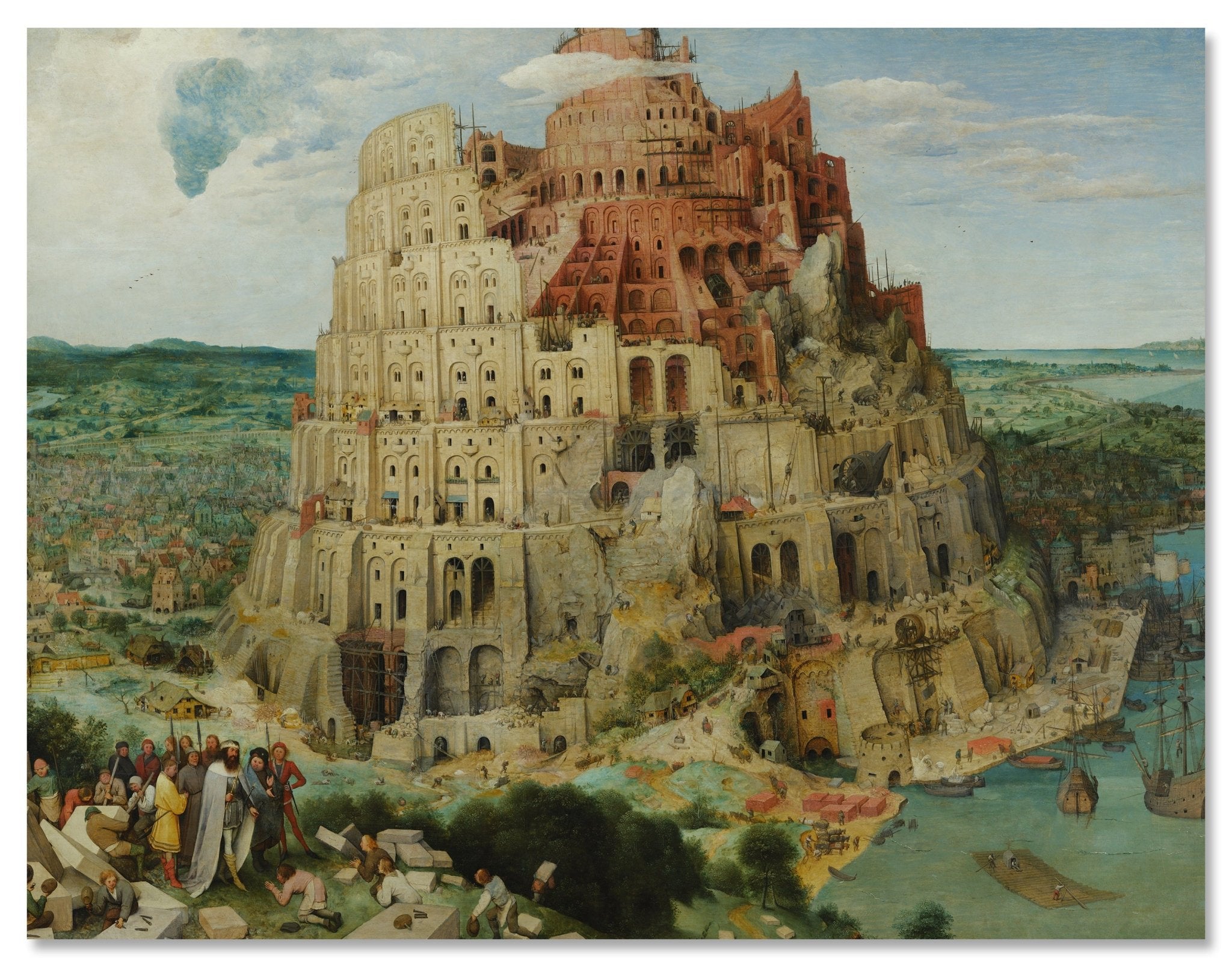 Leinwandbild Turm zu Babel - Pieter the Elder Bruegel M0887