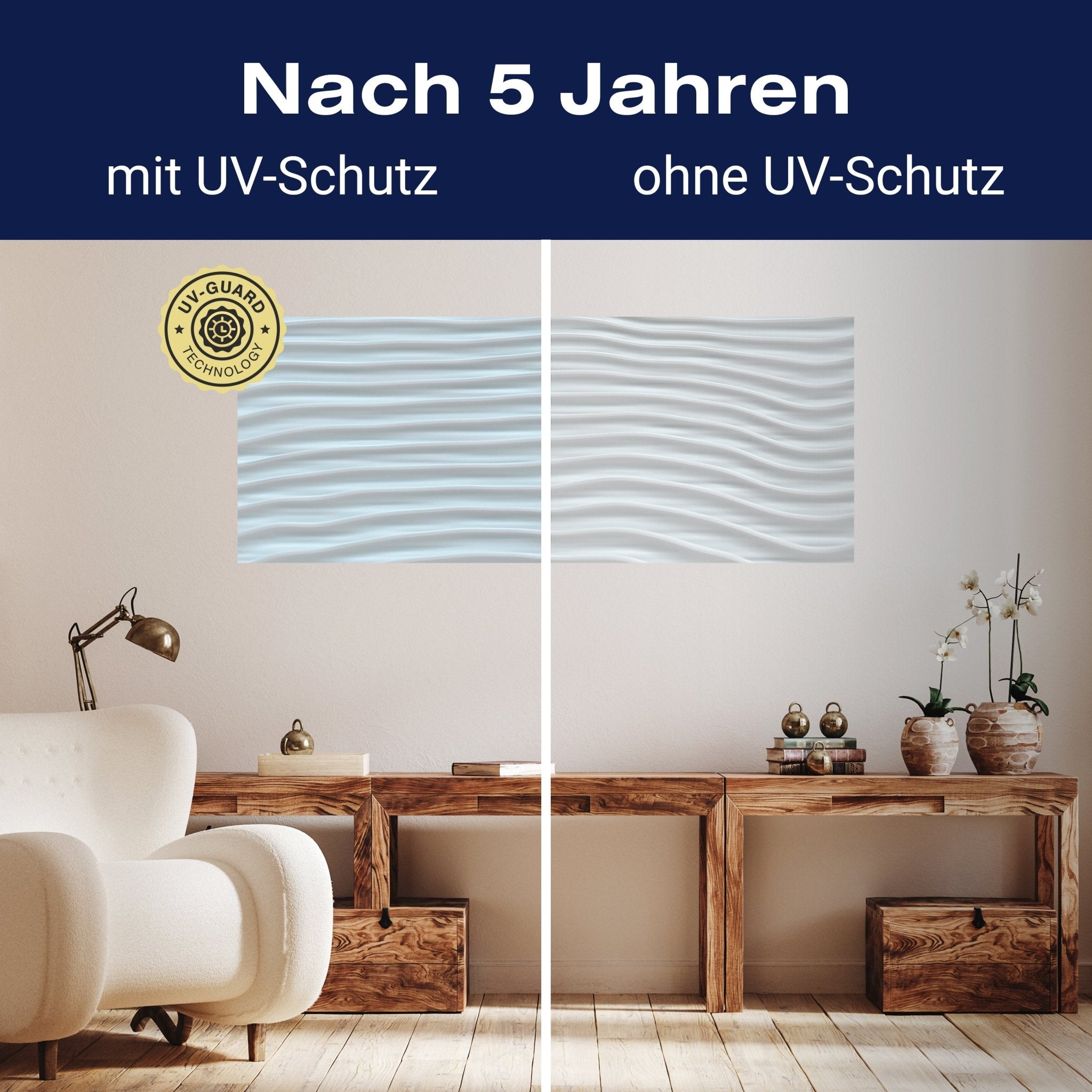 Leinwandbild Abstrakte weiße Holztextur M1006 kaufen - Bild 9