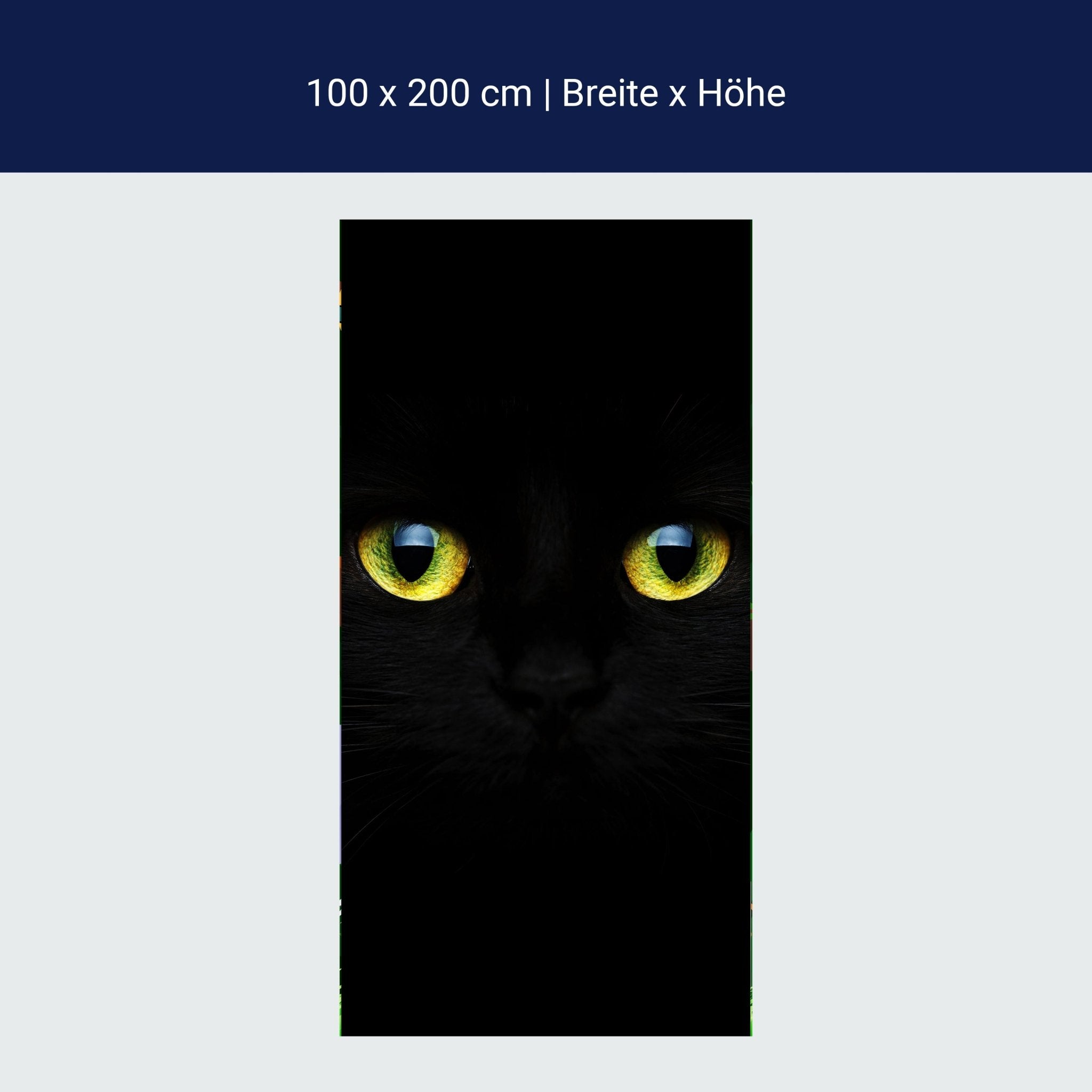 Türtapete Mysteriöse Katzenaugen M1015