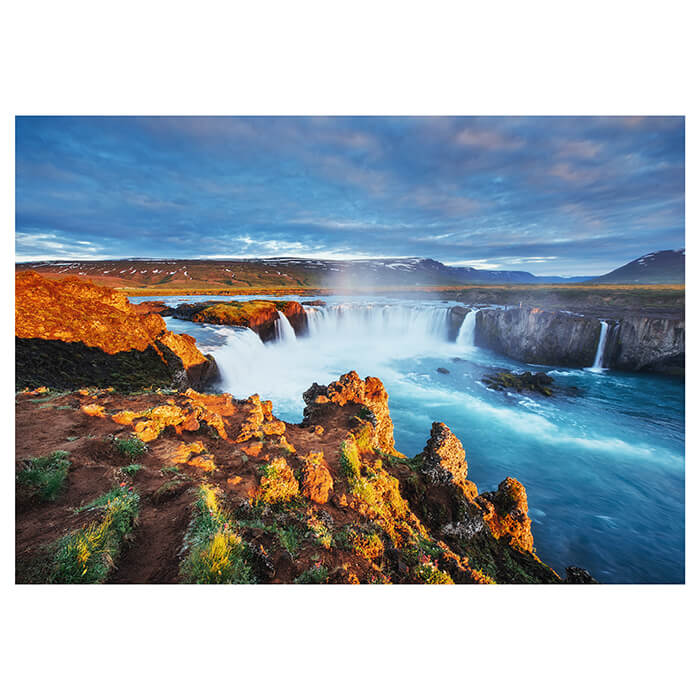 Fototapete Godafoss-Wasserfall bei Sonnenuntergang M1040 - Bild 2