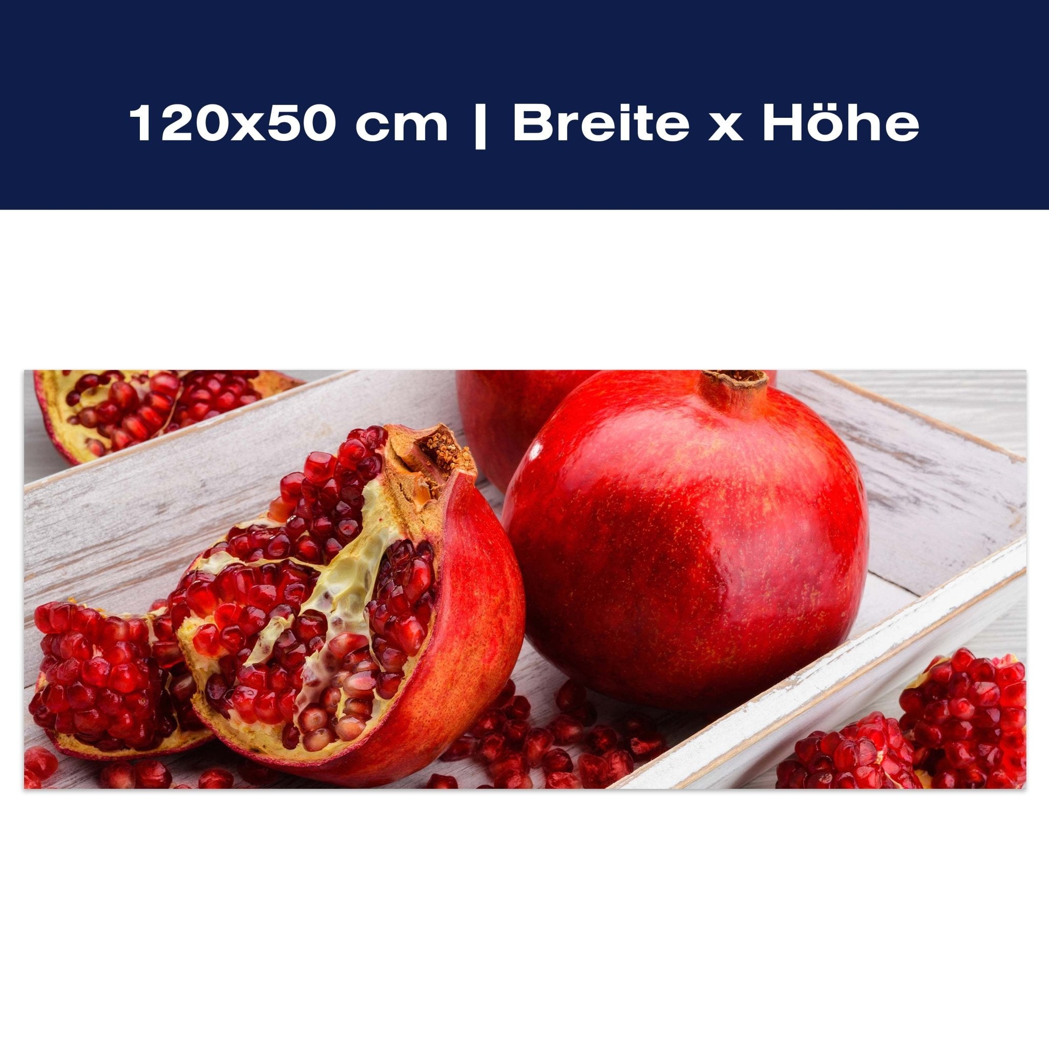 Leinwandbild Rote Granatapfelfrüchte M1063