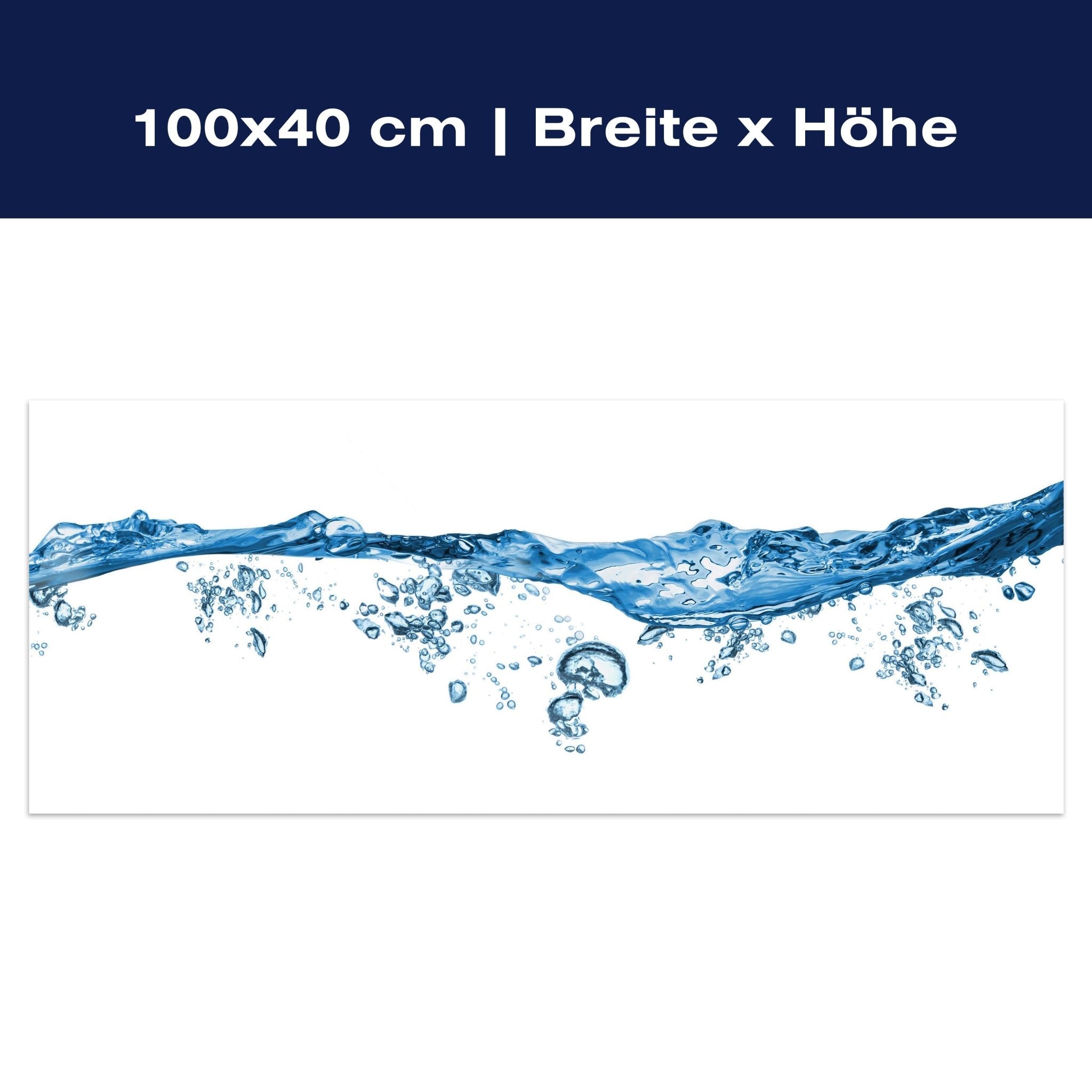 Leinwandbild Wasser mit Luftblasen, frisch, Luft M1085