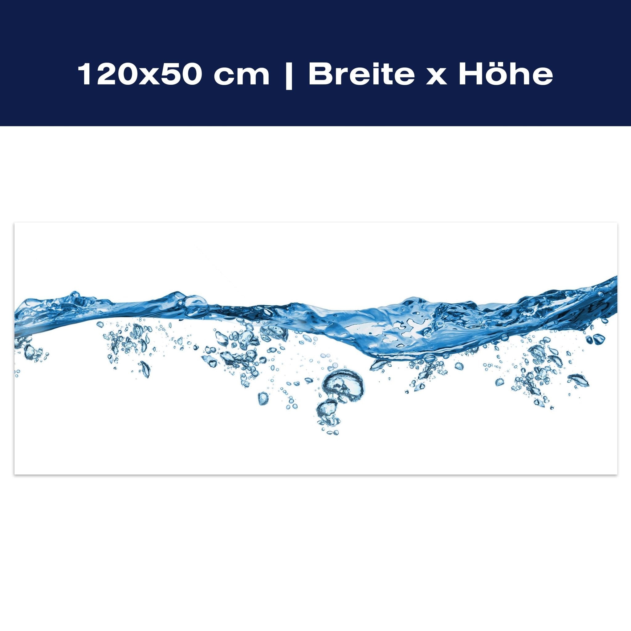 Leinwandbild Wasser mit Luftblasen, frisch, Luft M1085