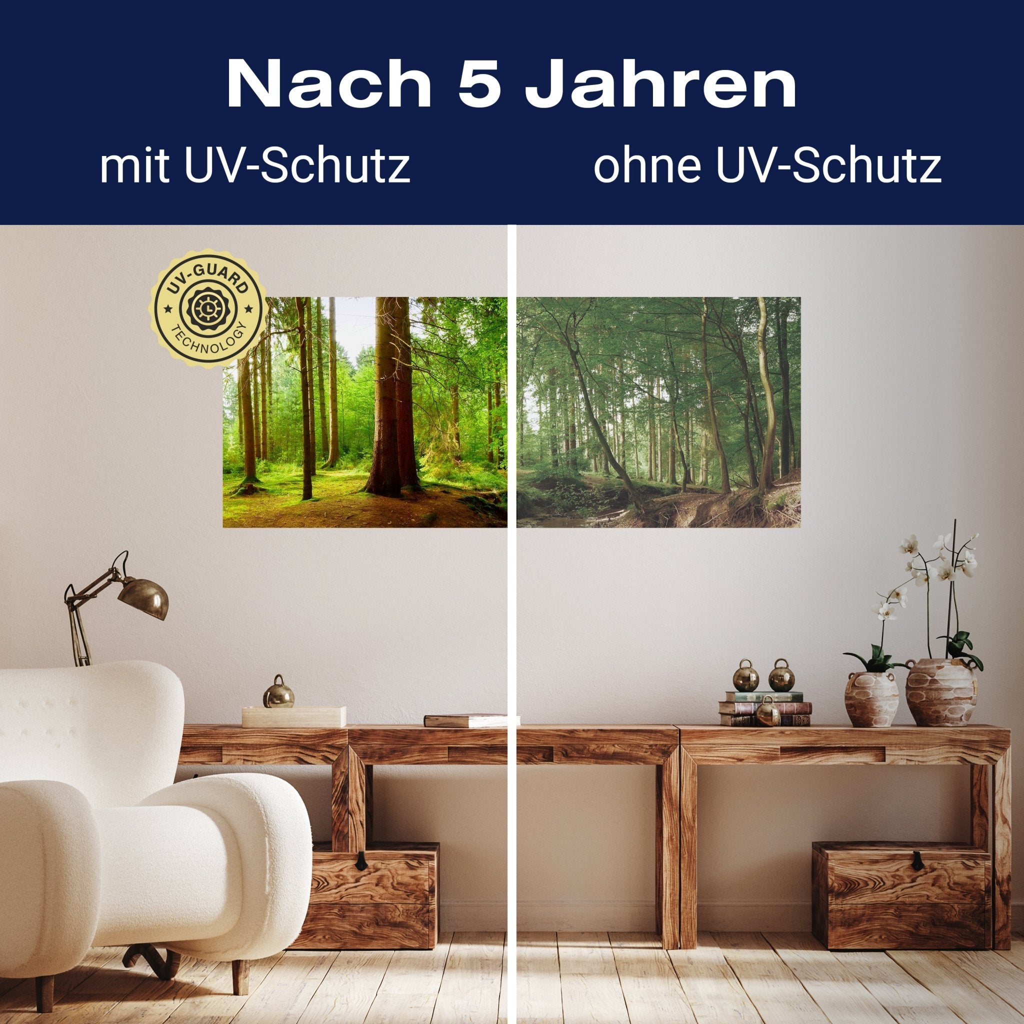 Leinwandbild Bach im Wald, Natur, Grün, Bäume, Wasser M1087 kaufen - Bild 9