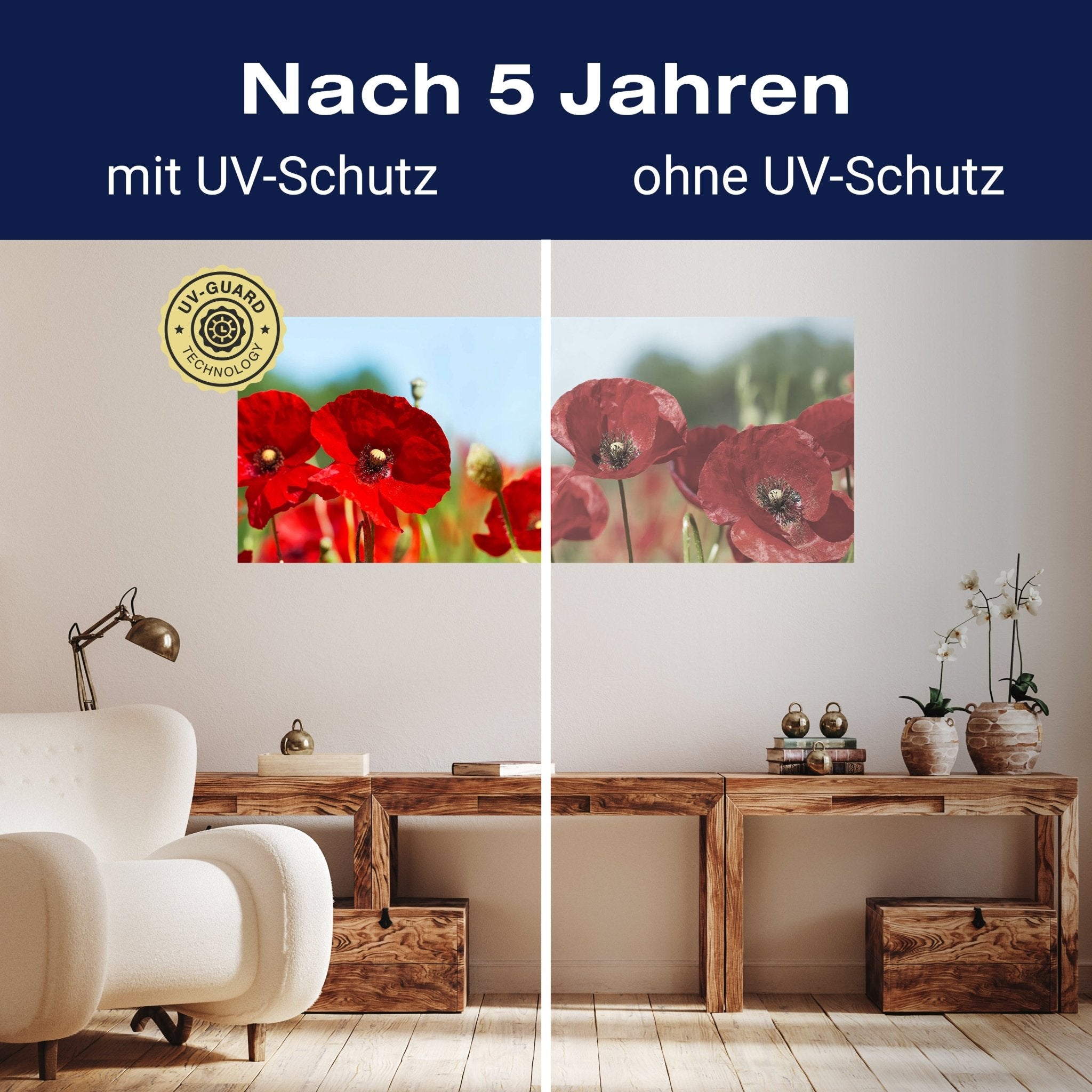 Leinwandbild Mohn Blüte Klatschmohn rot M1128 kaufen - Bild 9