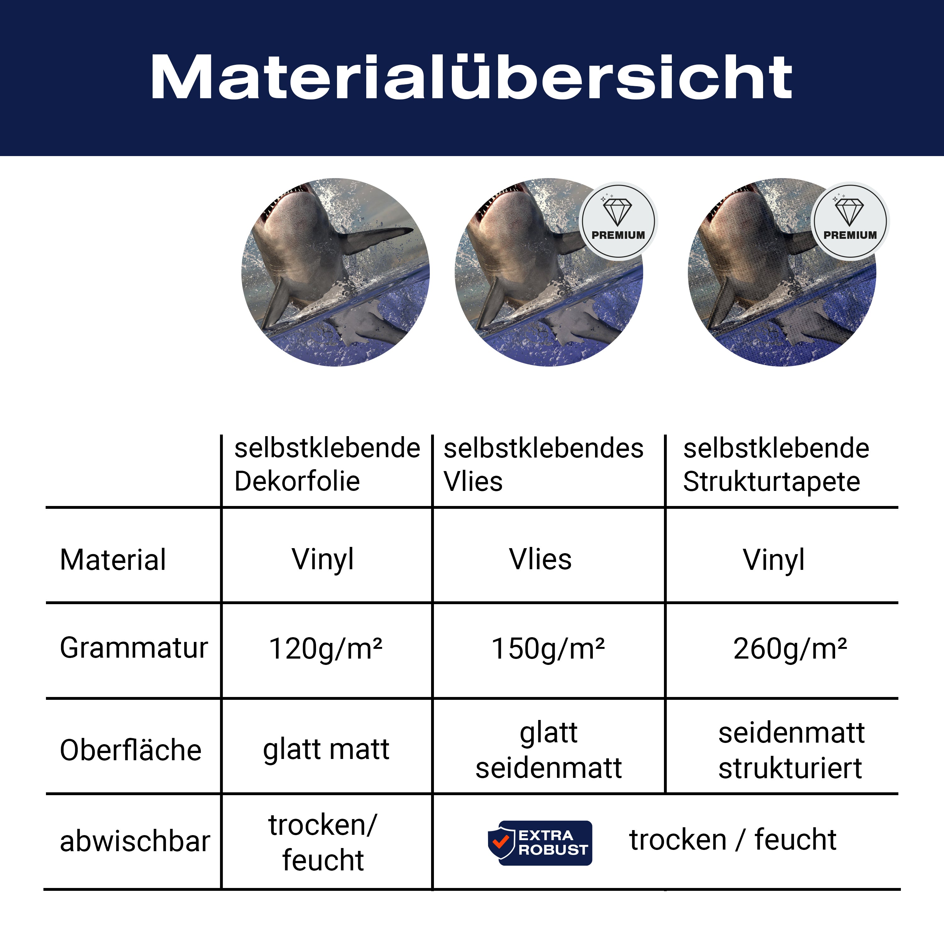 Türtapete springender Hai, Unter-wasser, Raub-tier M1130 - Bild 9