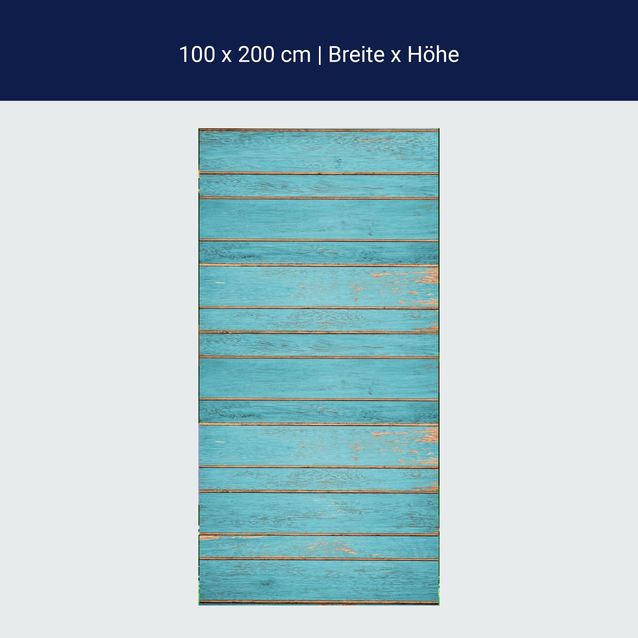 Türtapete blaue Holzplatten, Muster, Holz, blau M1238