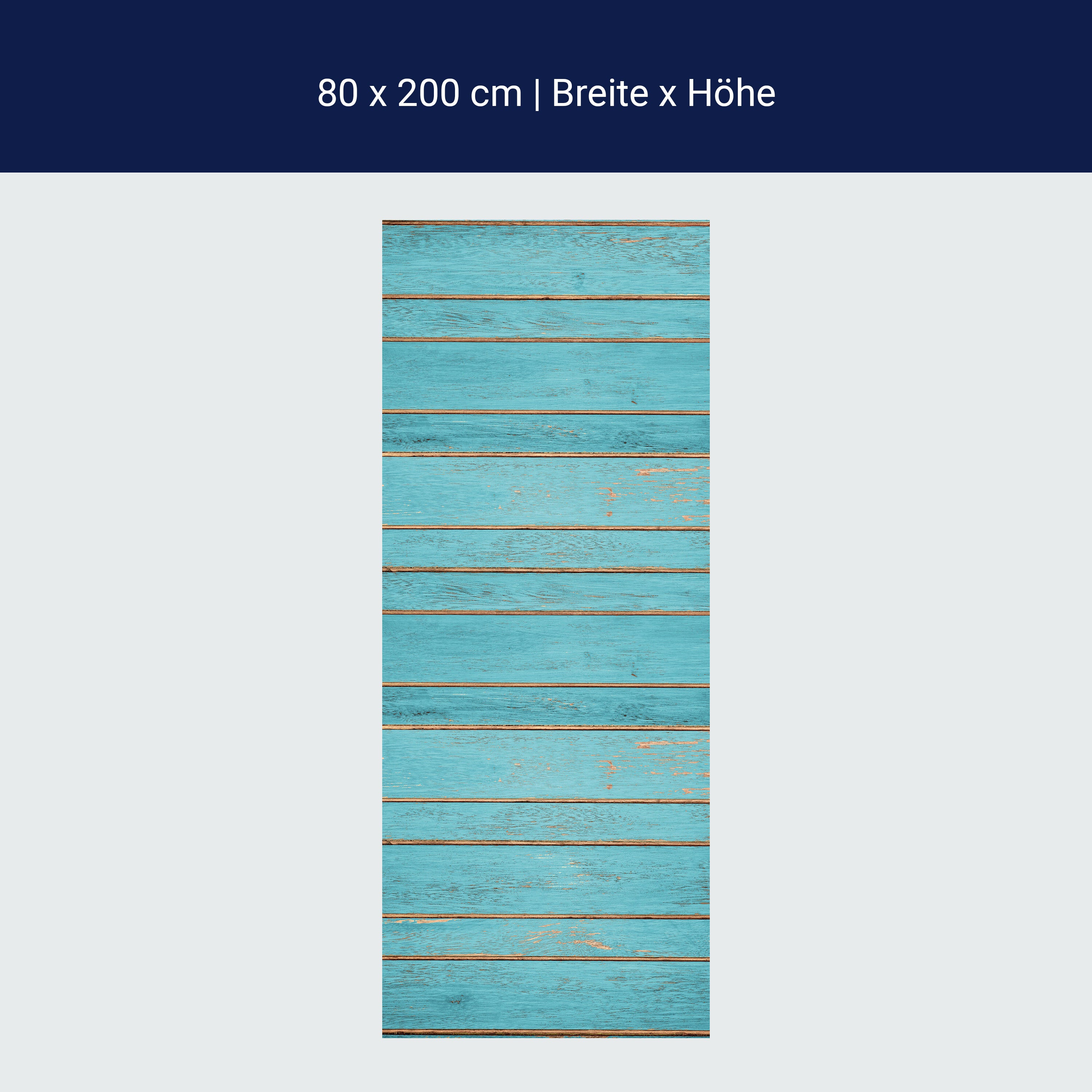 Türtapete blaue Holzplatten, Muster, Holz, blau M1238