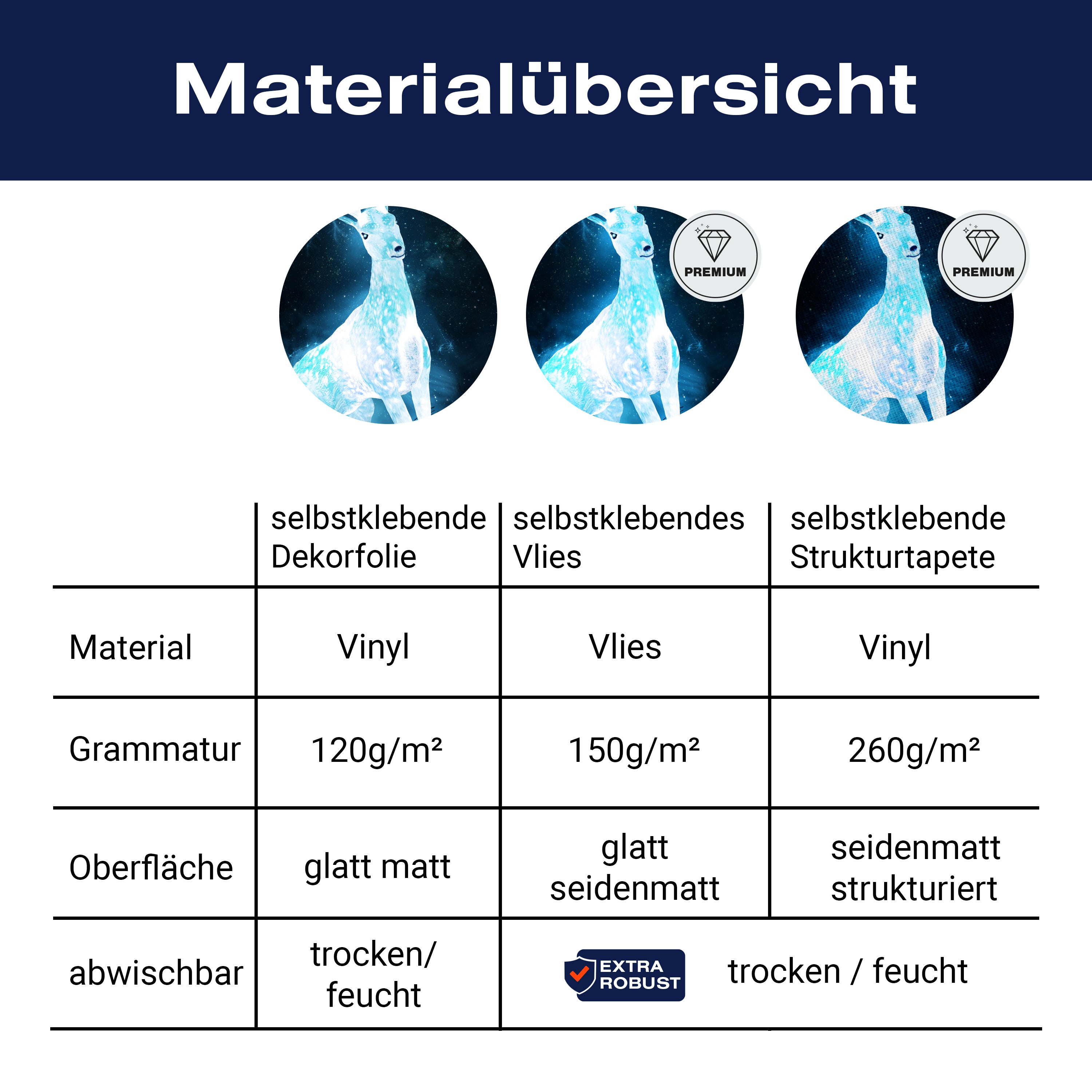 Türtapete Hirsch im Mondlicht, Nacht, Fantasy M1260 - Bild 9