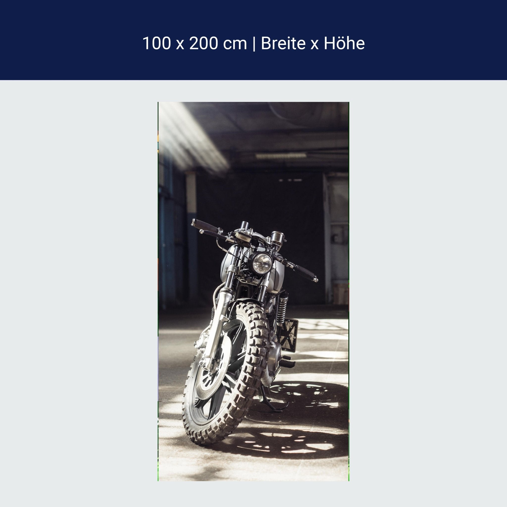 Türtapete Motorrad, Naked Bike, Garage, Offroad M1399