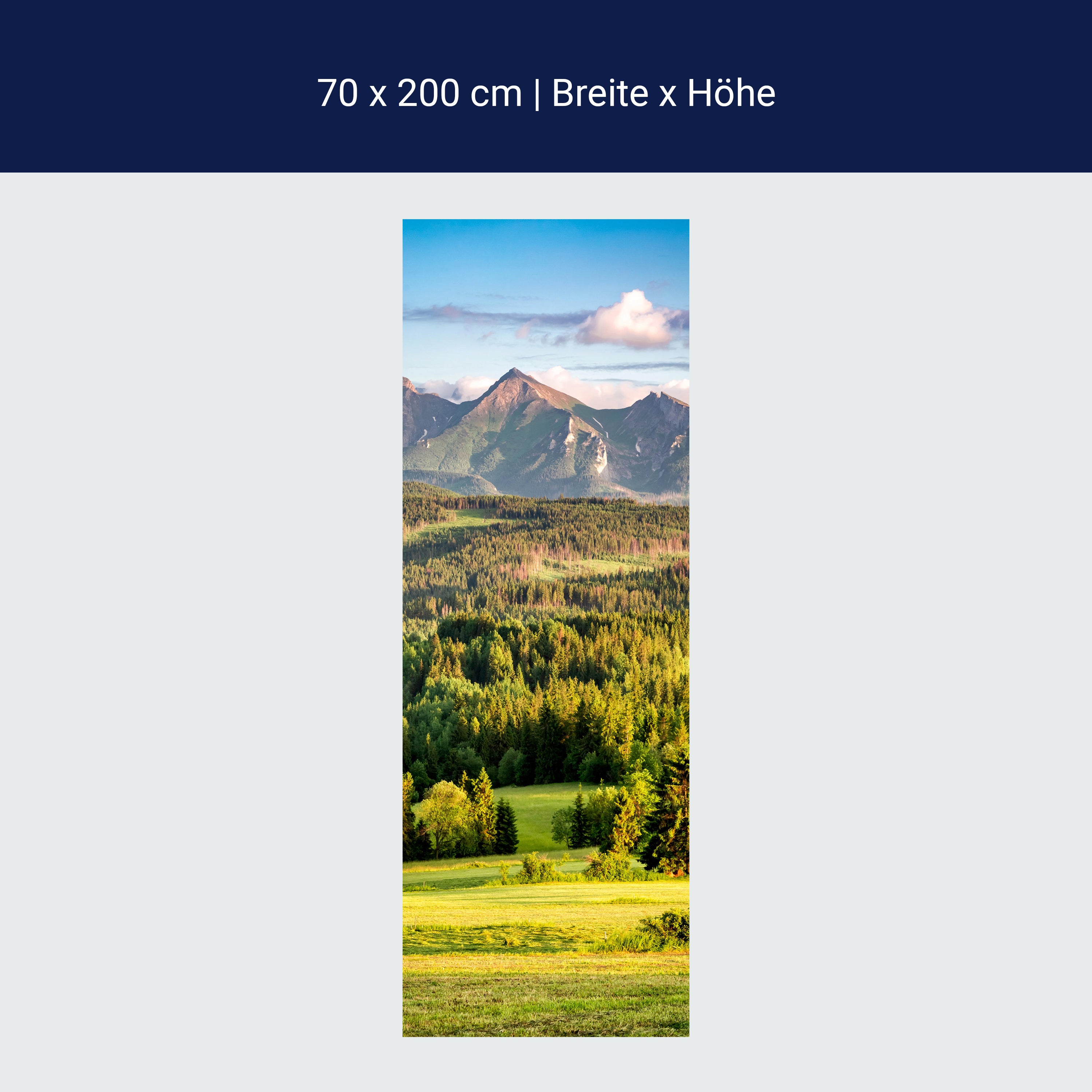 Türtapete Berge, Wald, Landschaft, Slowakei M1428