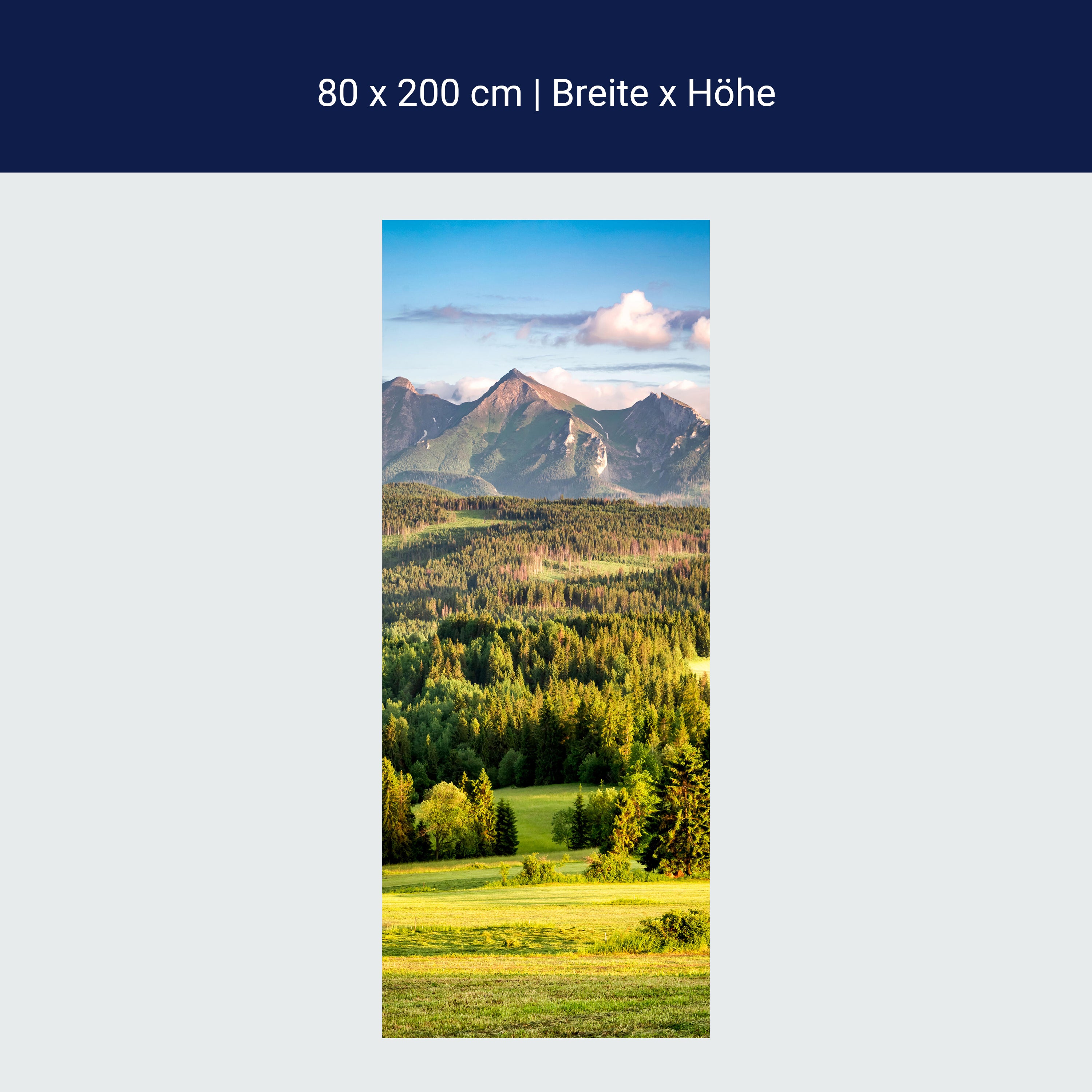 Türtapete Berge, Wald, Landschaft, Slowakei M1428