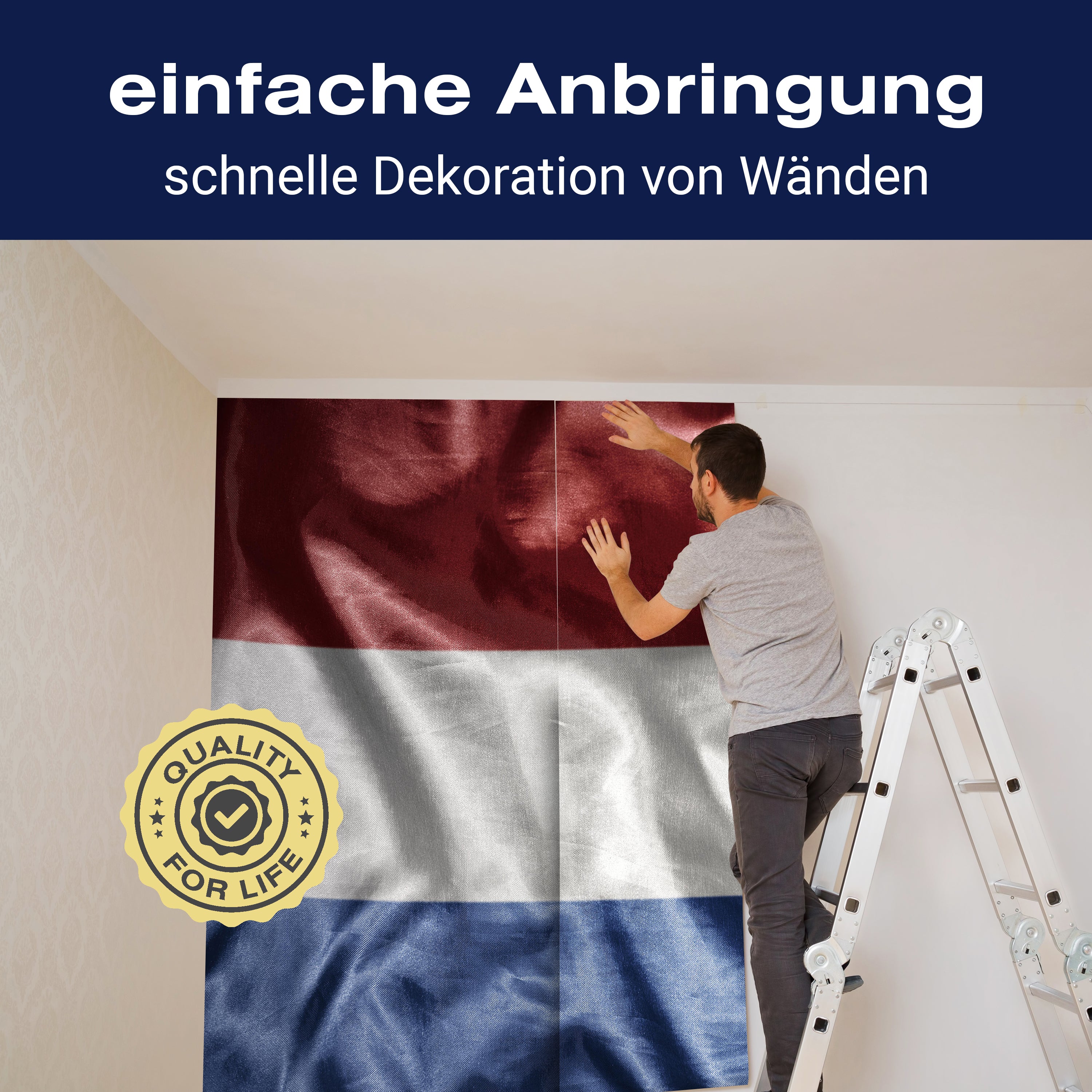 Fototapete Wehende holländische Flagge M4920 - Bild 3