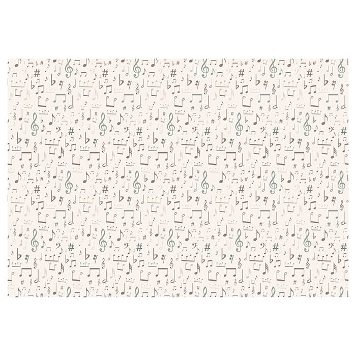 Fototapete Noten Muster beige 2 M6444 - Bild 2