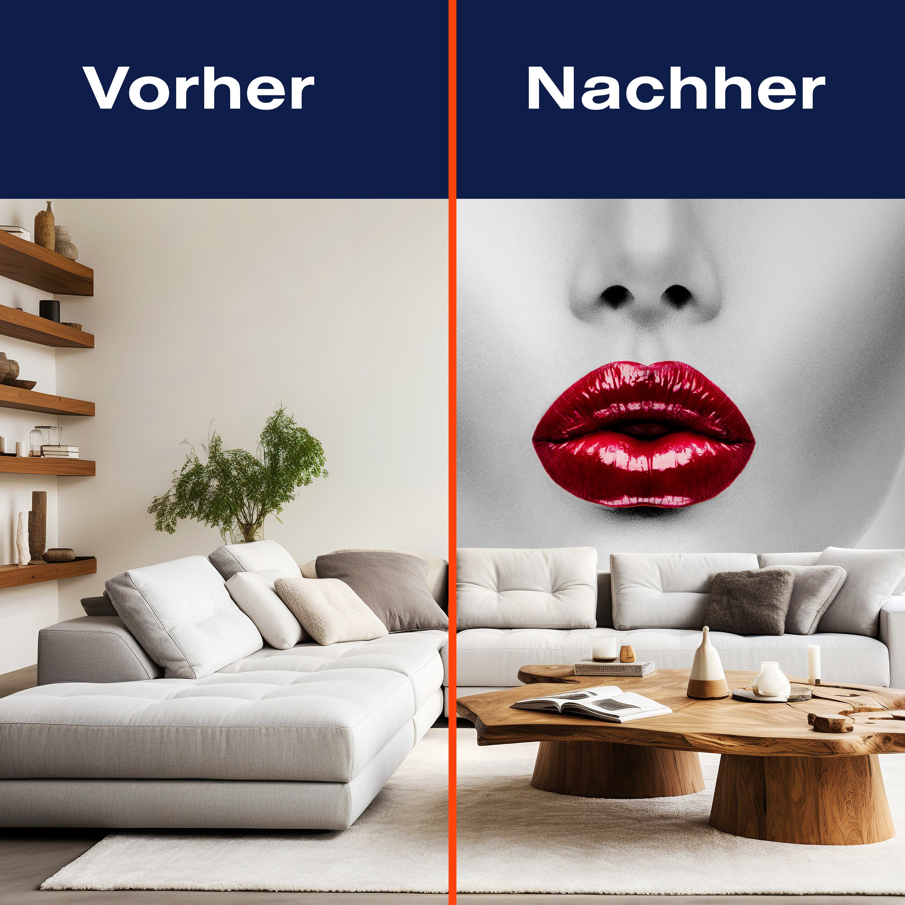 Fototapete Frau roter Lippensift M6548 - Bild 9