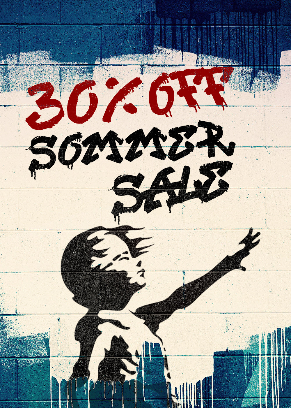 Web Banner Banksy Leinwand 30%