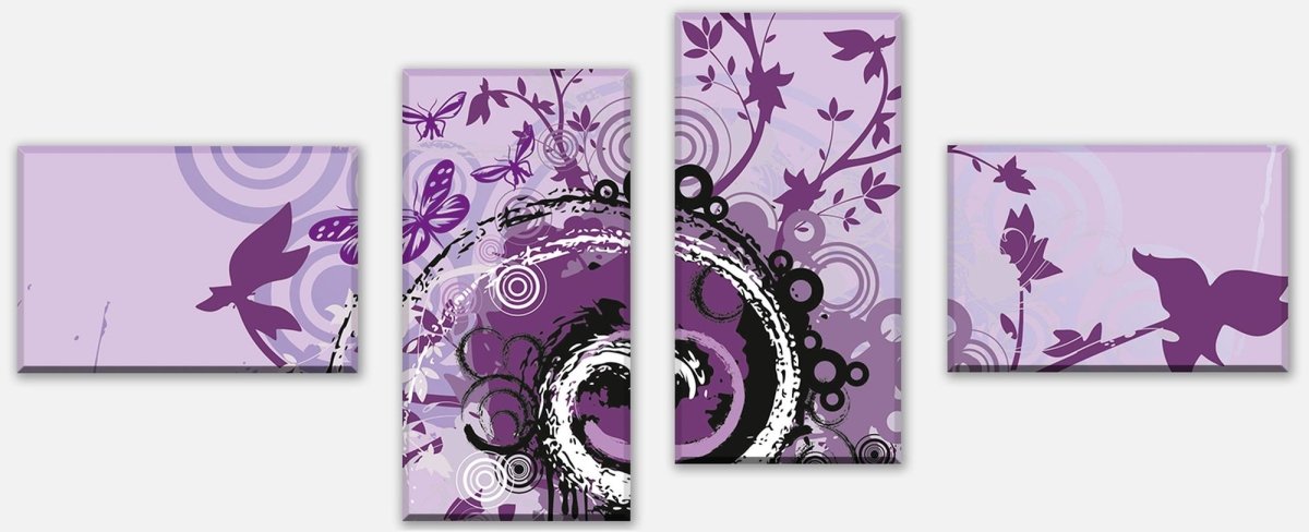 Leinwandbild Mehrteiler Violet Dream M0071